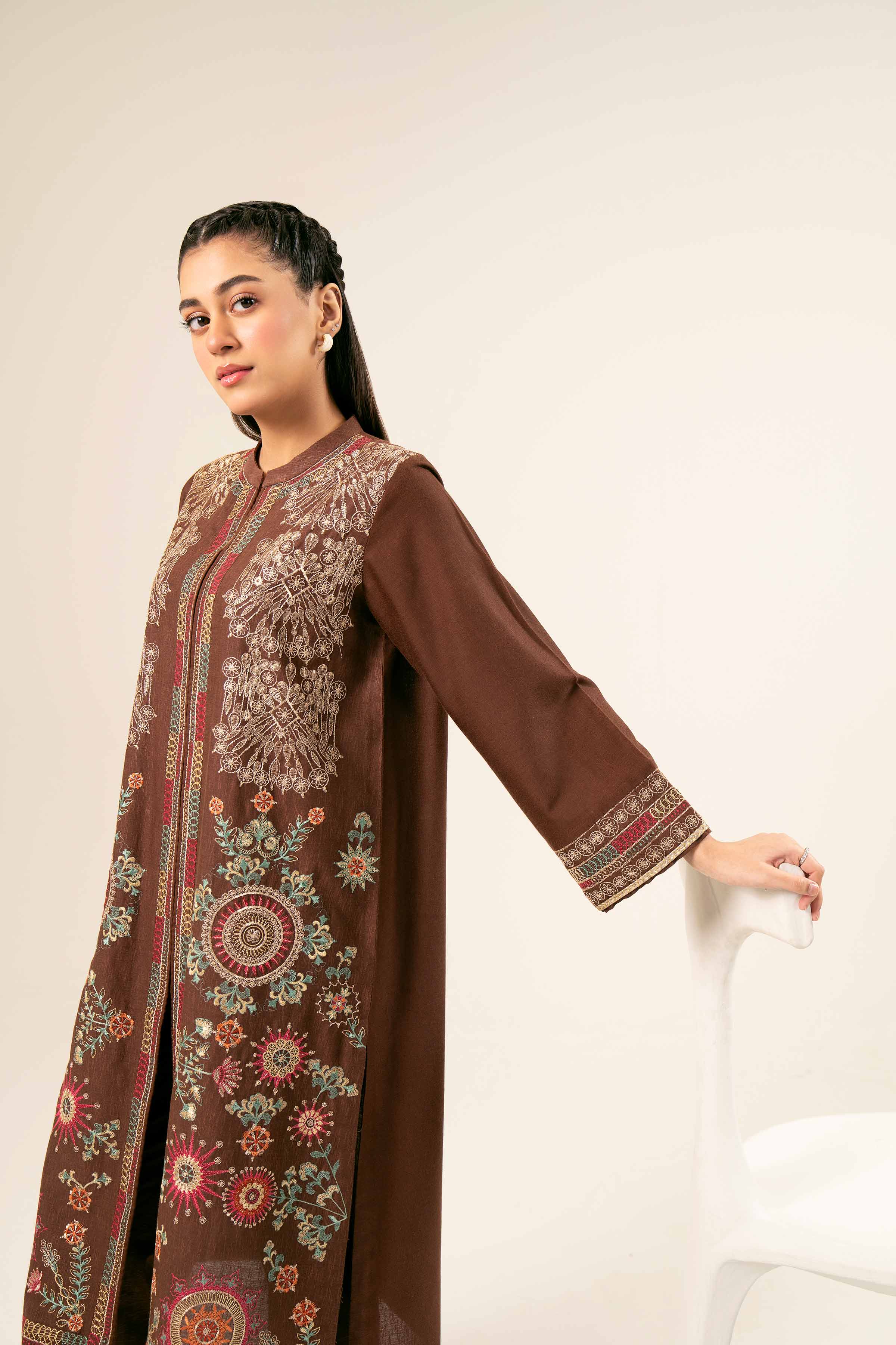 2 Piece - Embroidered Suit - PW24-42 - Image 6