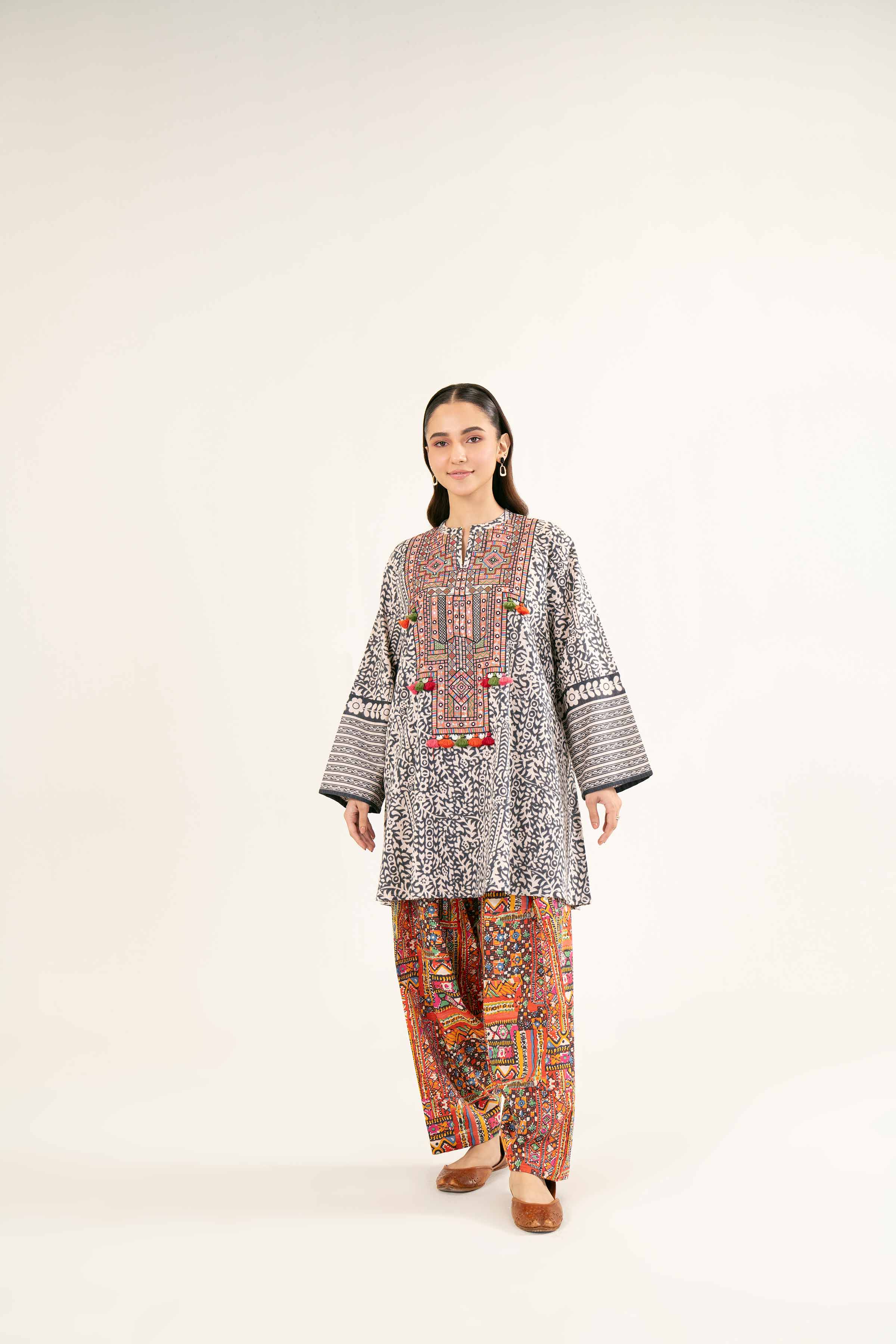 2 Piece - Printed Embroidered - PW24-422 - Image 4