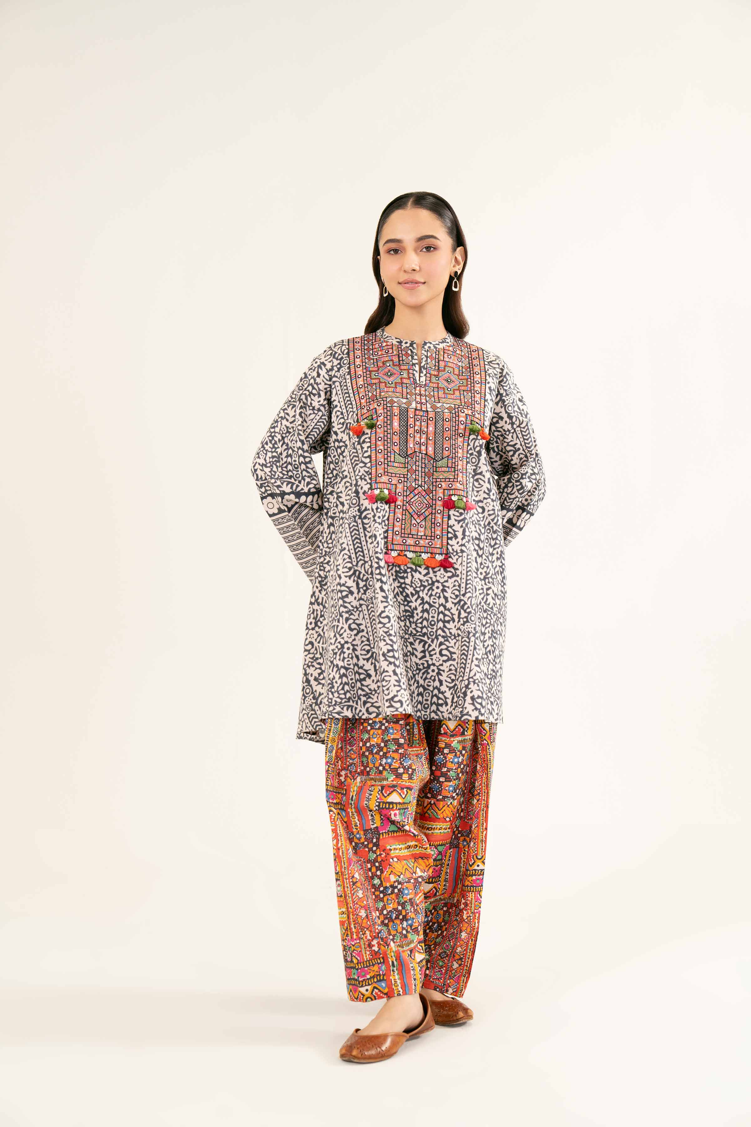 2 Piece - Printed Embroidered - PW24-422 - Image 5