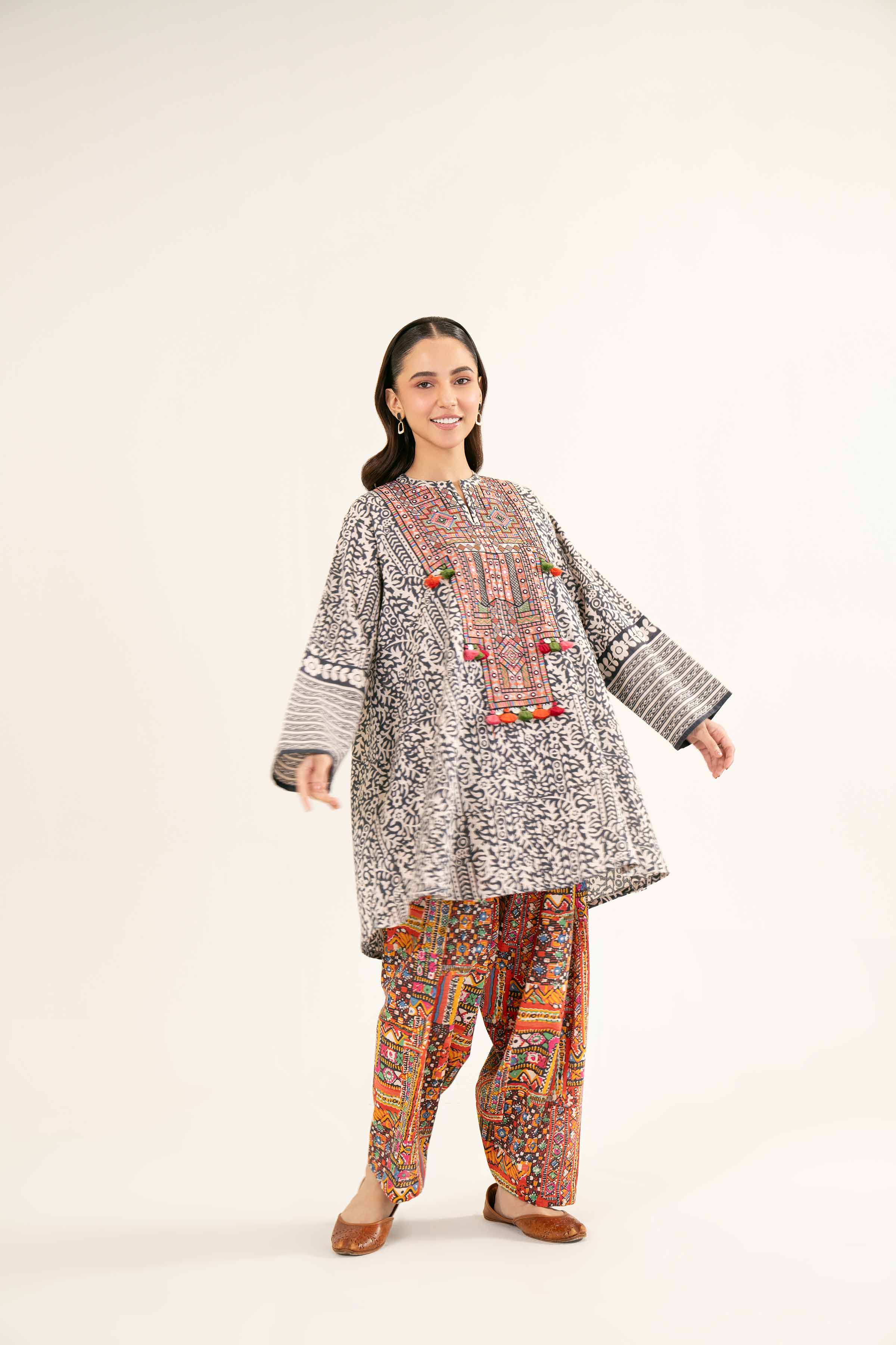 2 Piece - Printed Embroidered - PW24-422 - Image 6