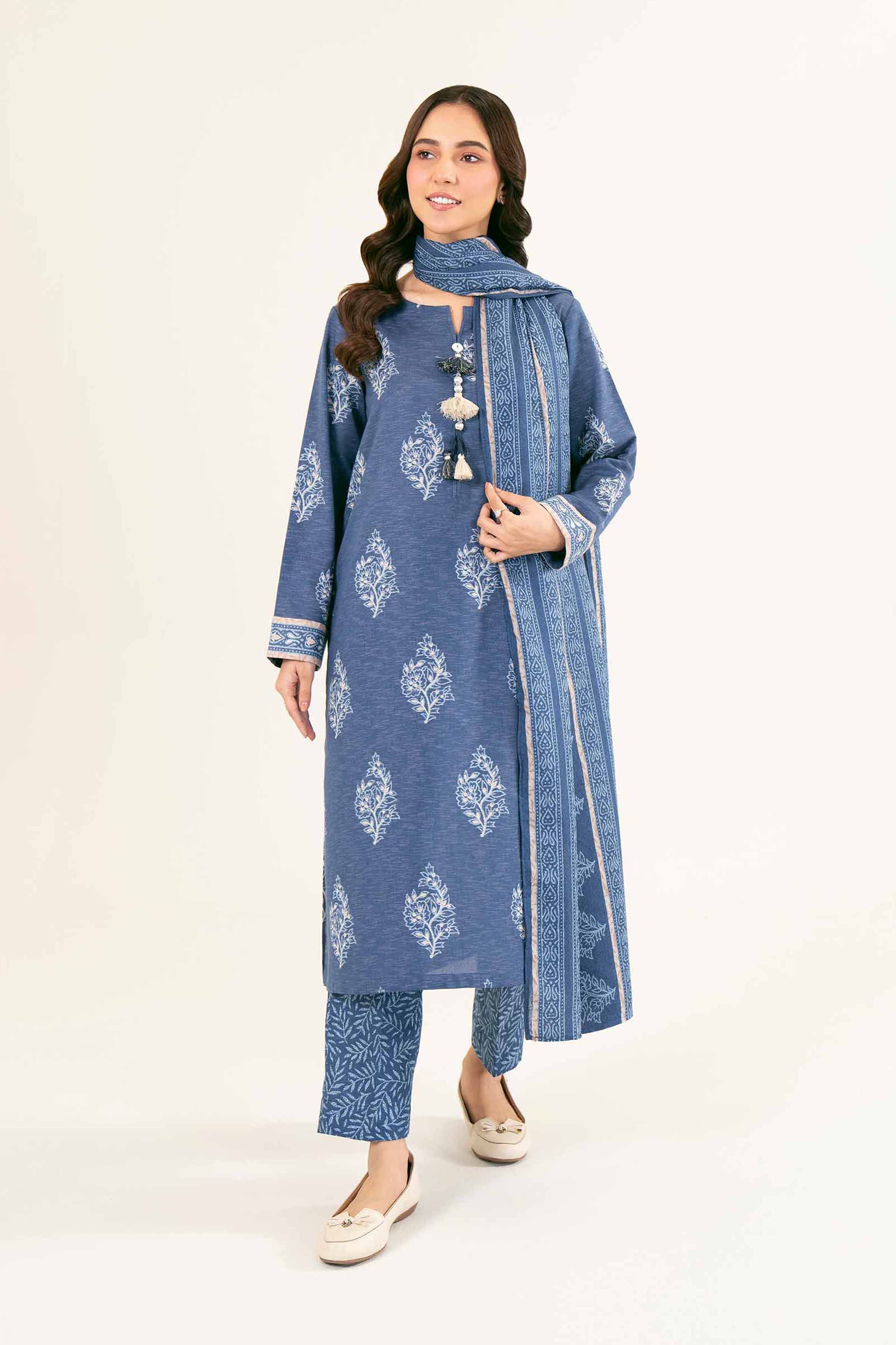 3 piece - Printed Suit - PW24-424 - Image 2