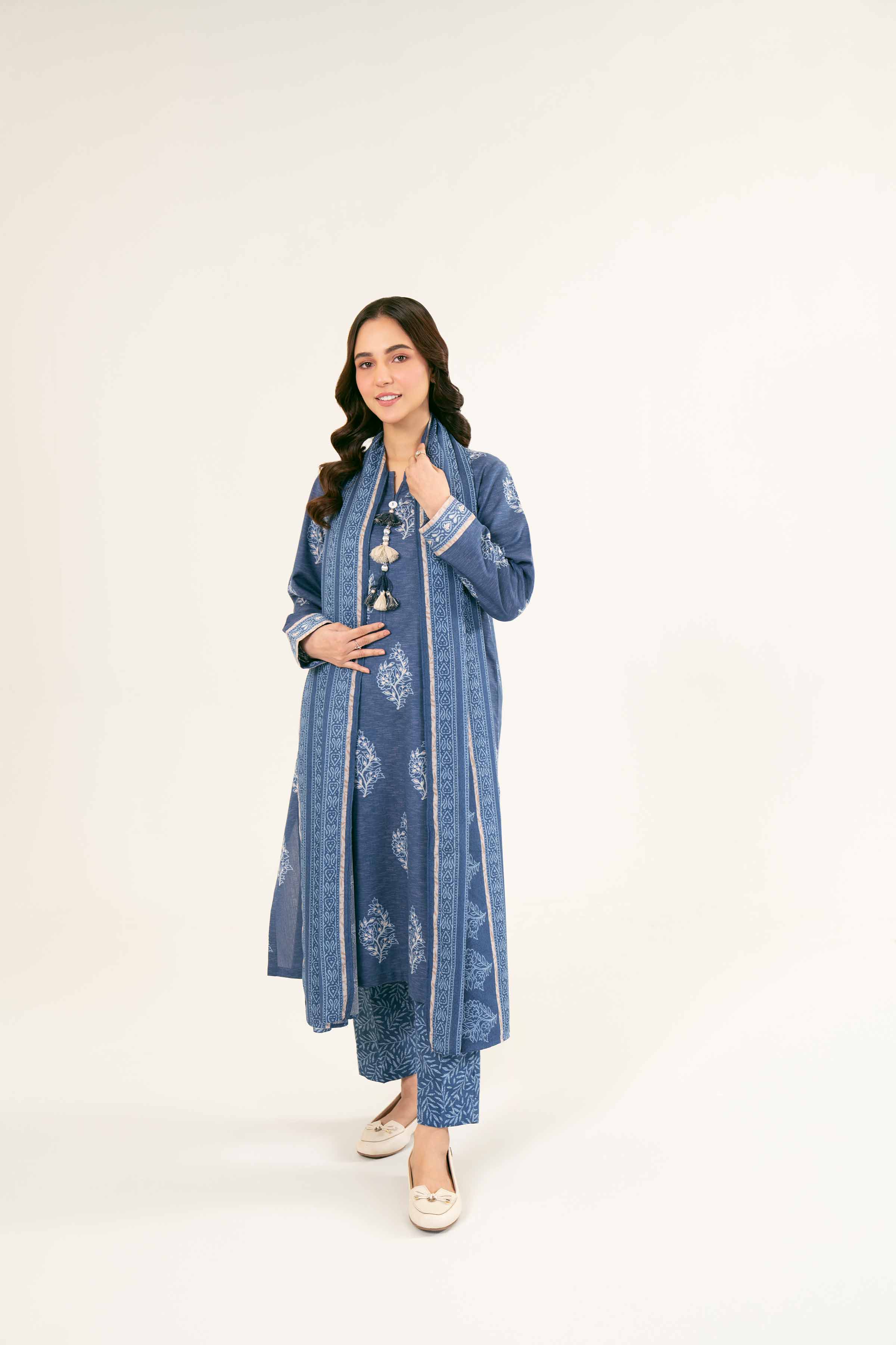 3 piece - Printed Suit - PW24-424 - Image 4