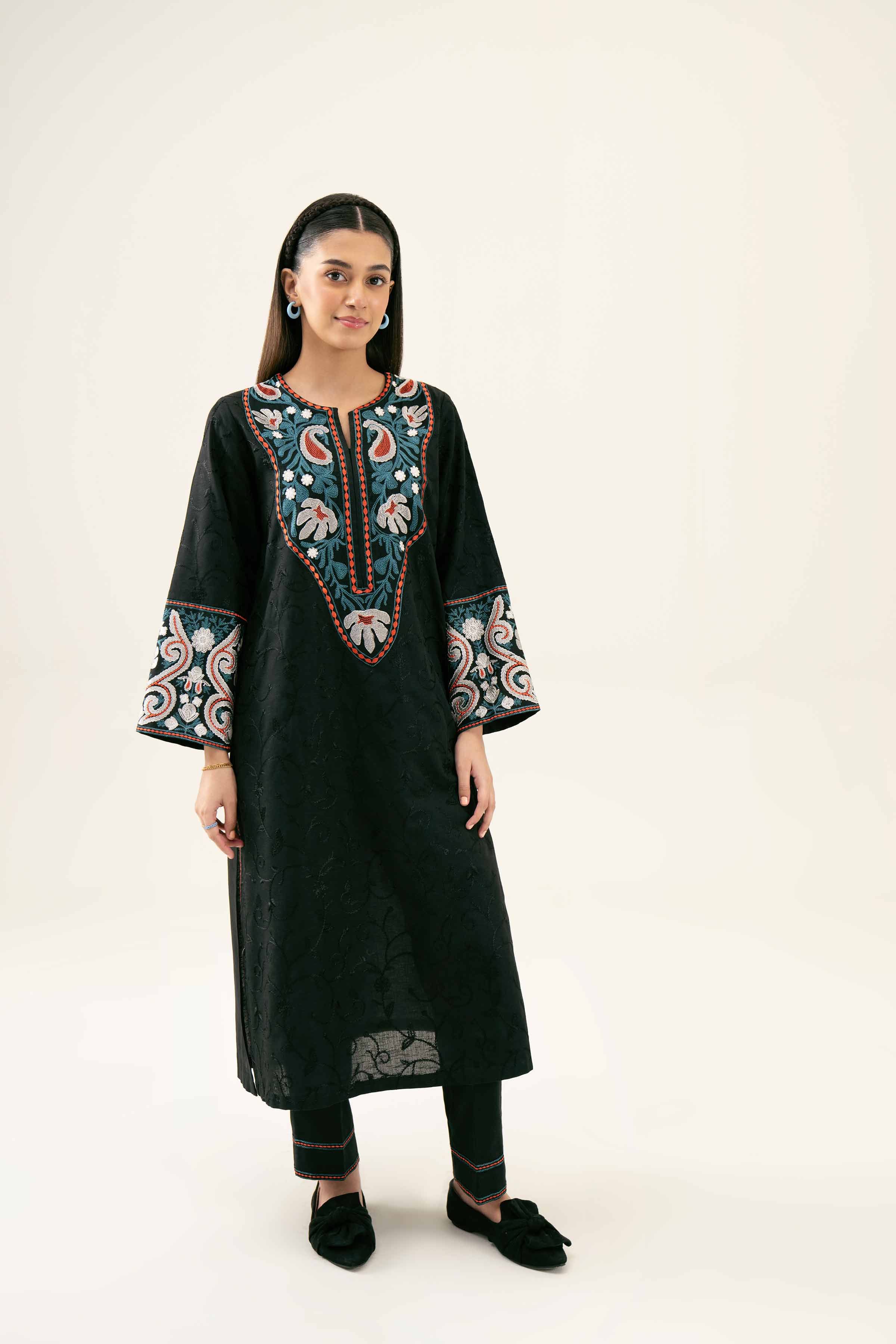 2 Piece - Embroidered Suit - PW24-43 - Image 7