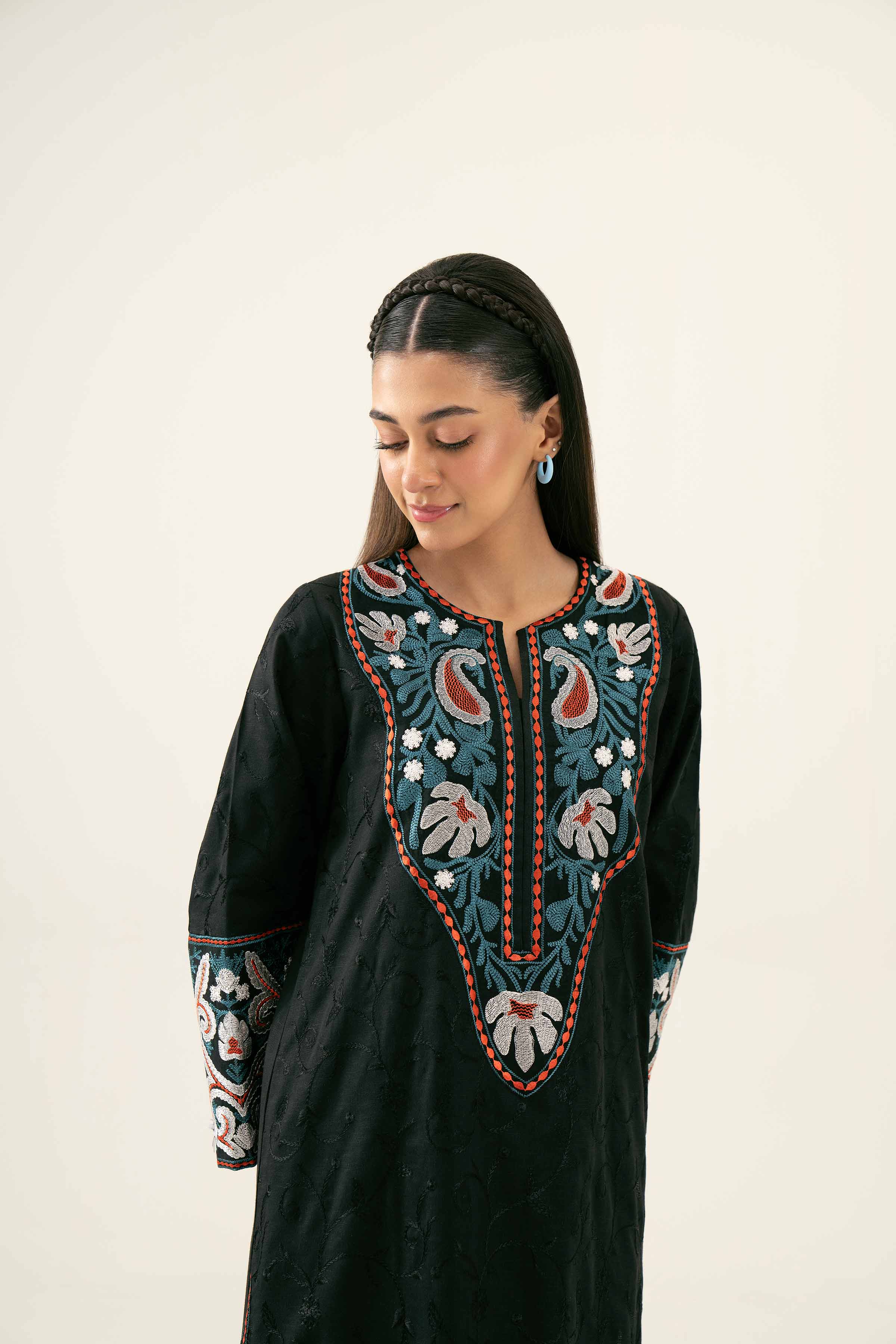 2 Piece - Embroidered Suit - PW24-43 - Image 8