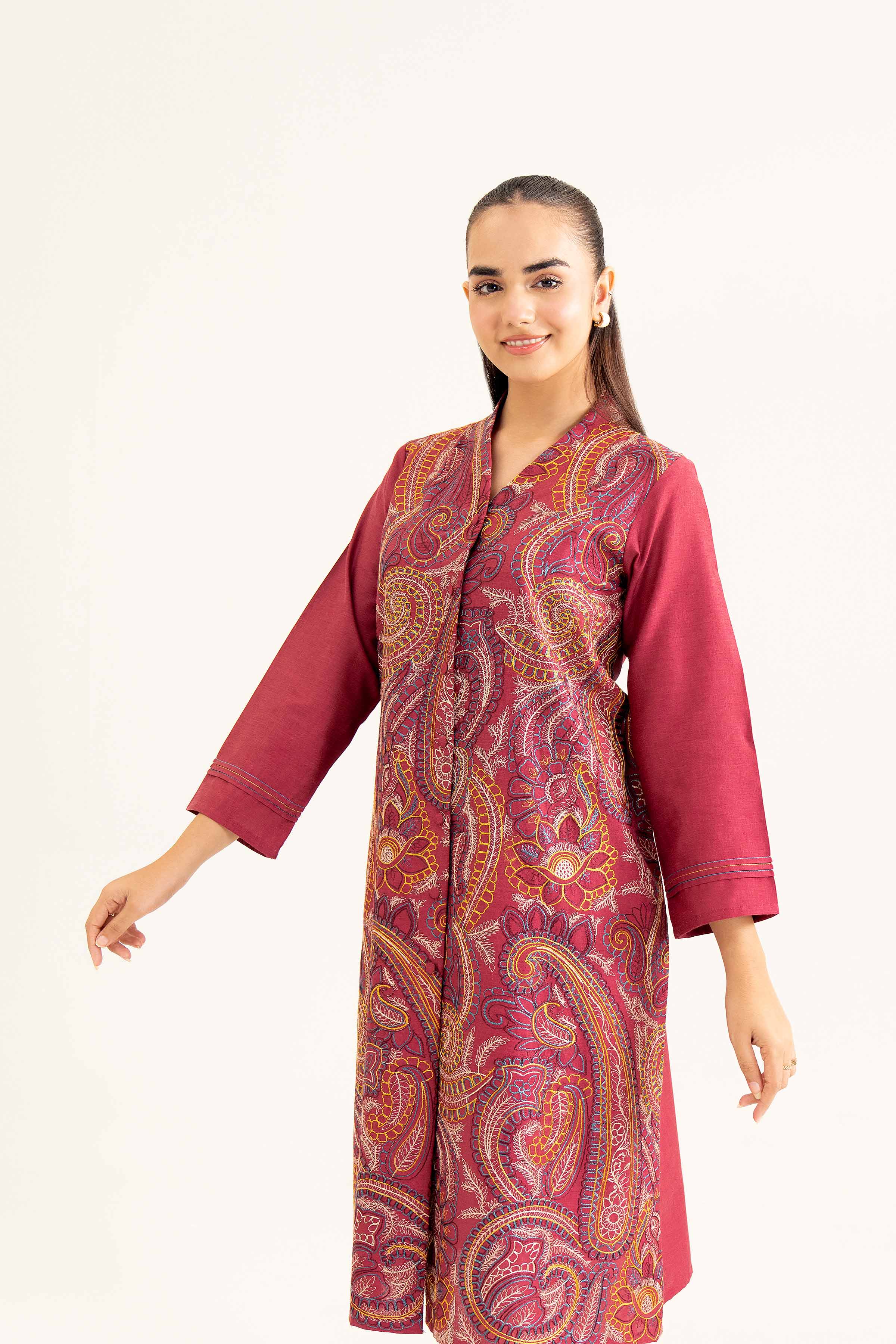 2 Piece - Embroidered Suit - PW24-48 - Image 10