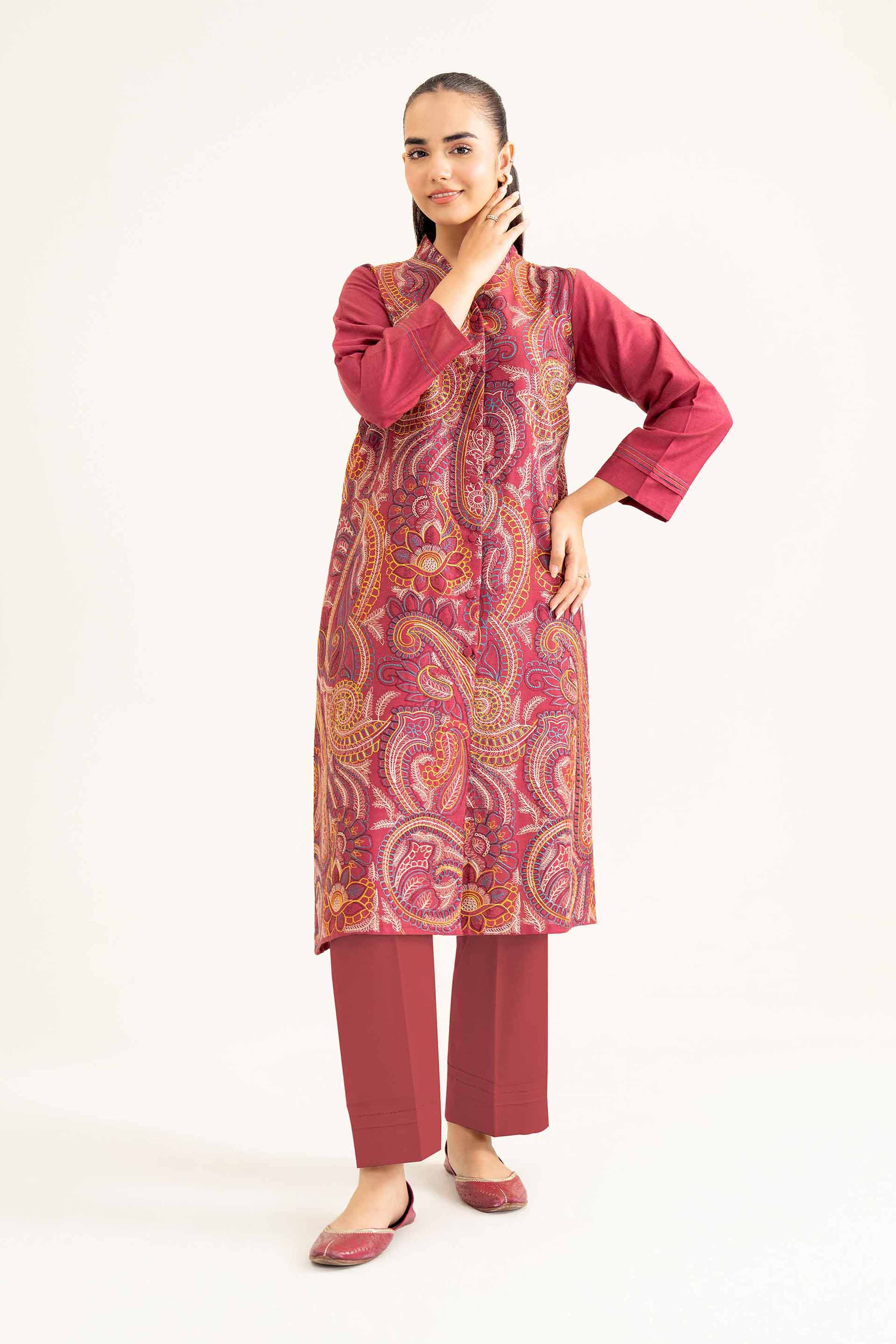 2 Piece - Embroidered Suit - PW24-48 - Image 2