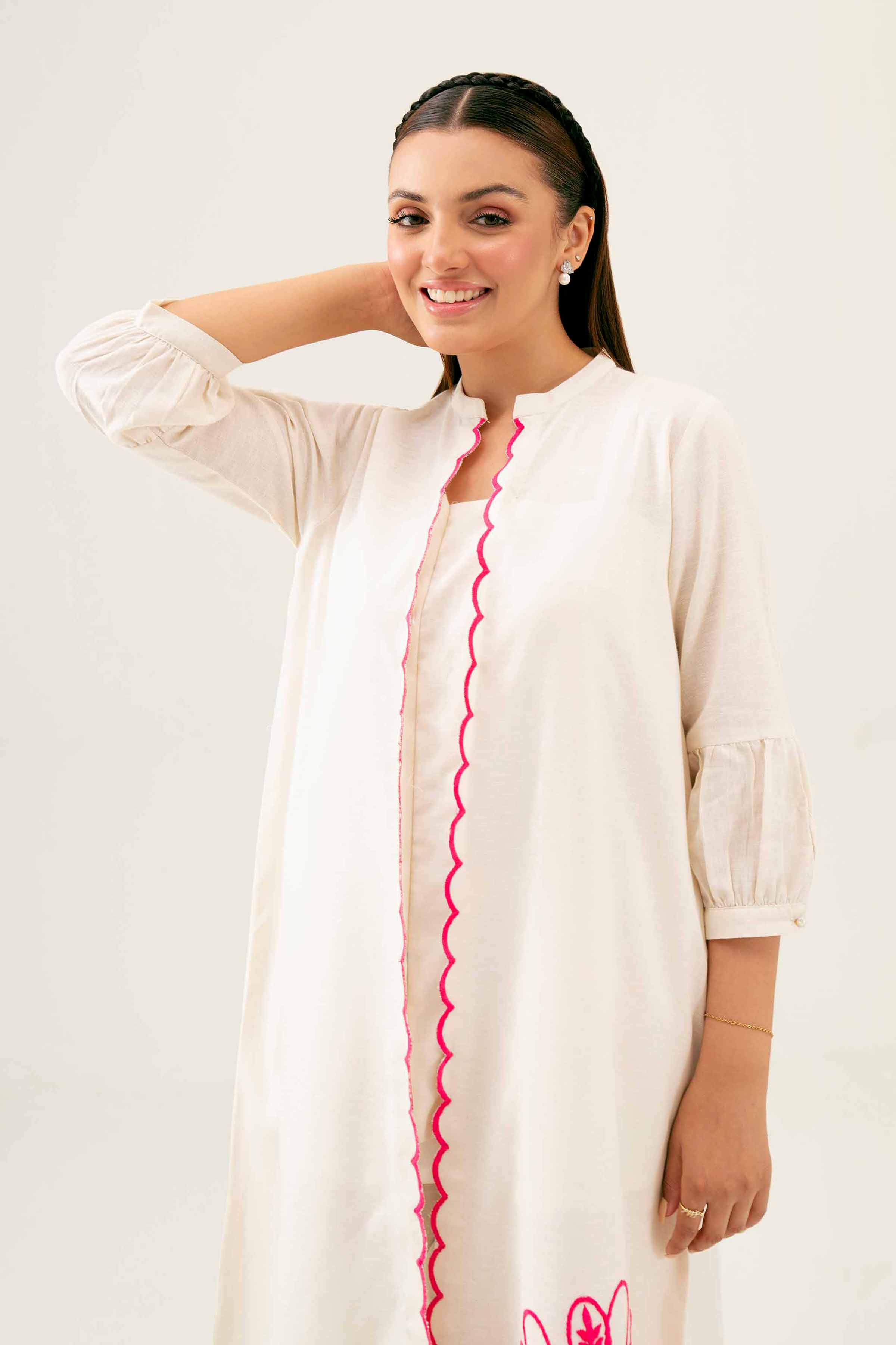 2 Piece - Embroidered Suit - PW24-61 - Image 12