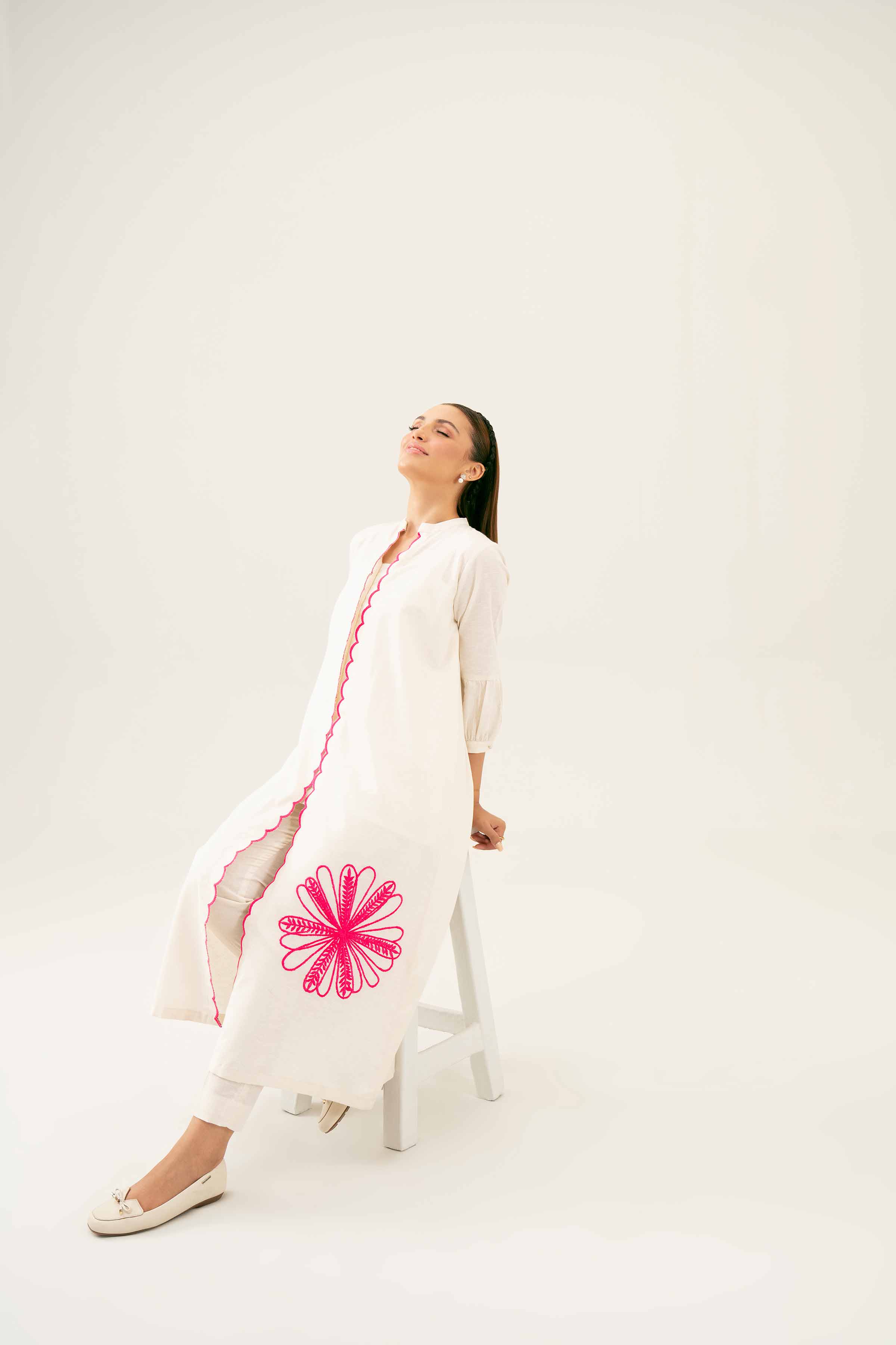2 Piece - Embroidered Suit - PW24-61 - Image 13