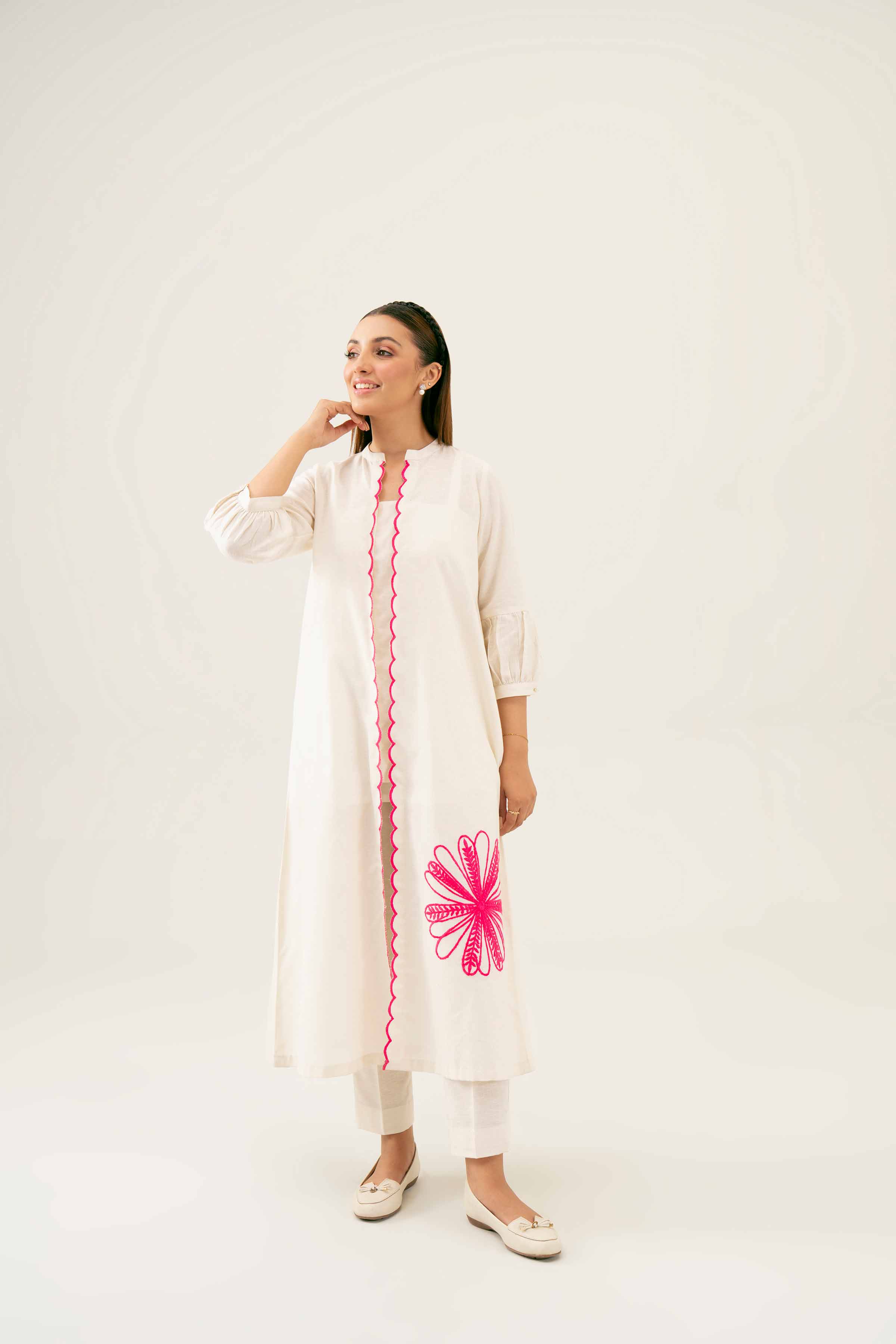 2 Piece - Embroidered Suit - PW24-61 - Image 8