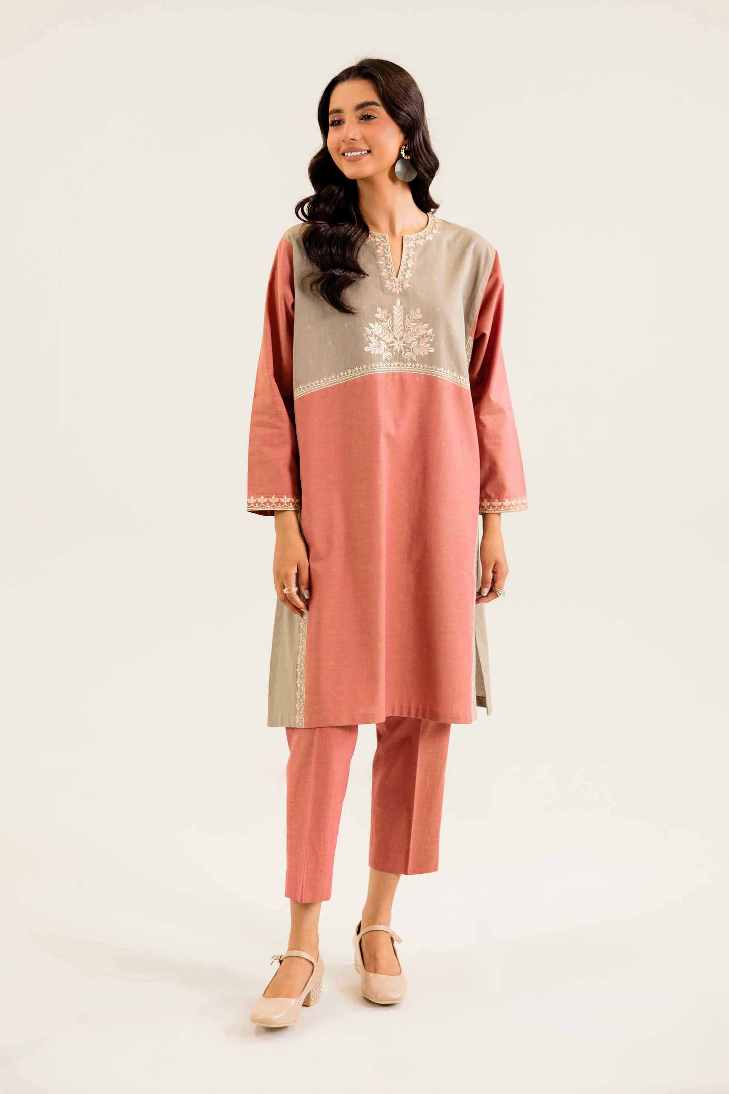 2 Piece - Embroidered Suit - PW24-62 - Image 2
