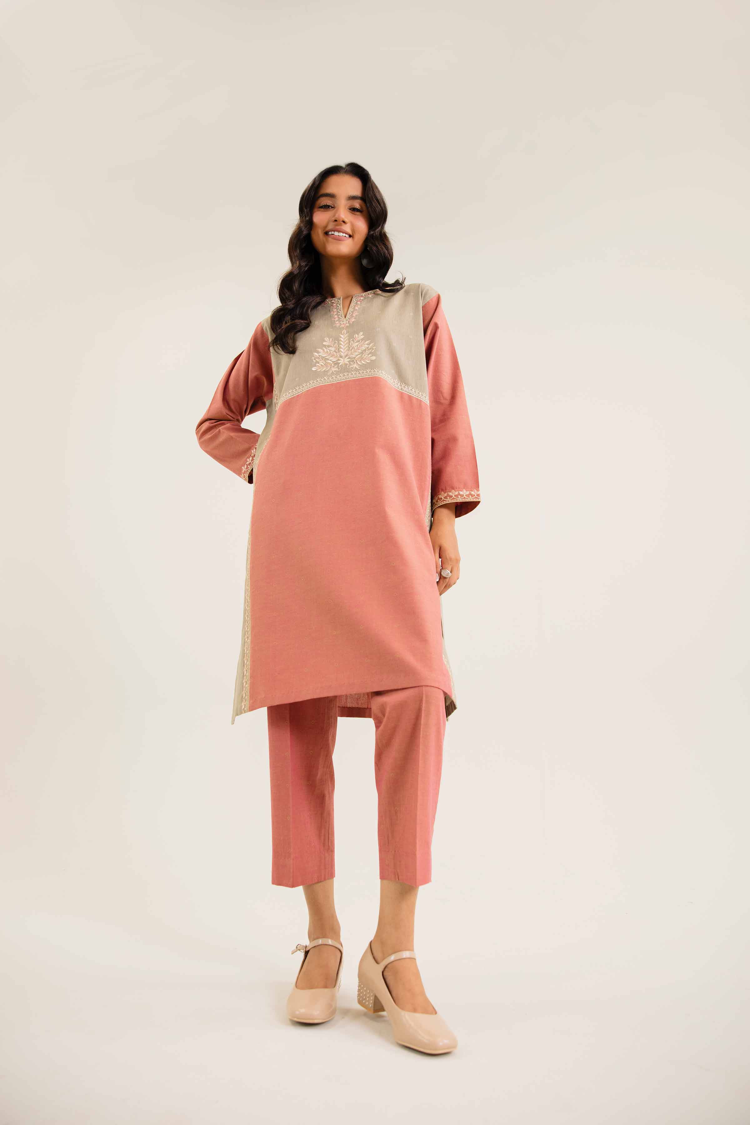 2 Piece - Embroidered Suit - PW24-62 - Image 5