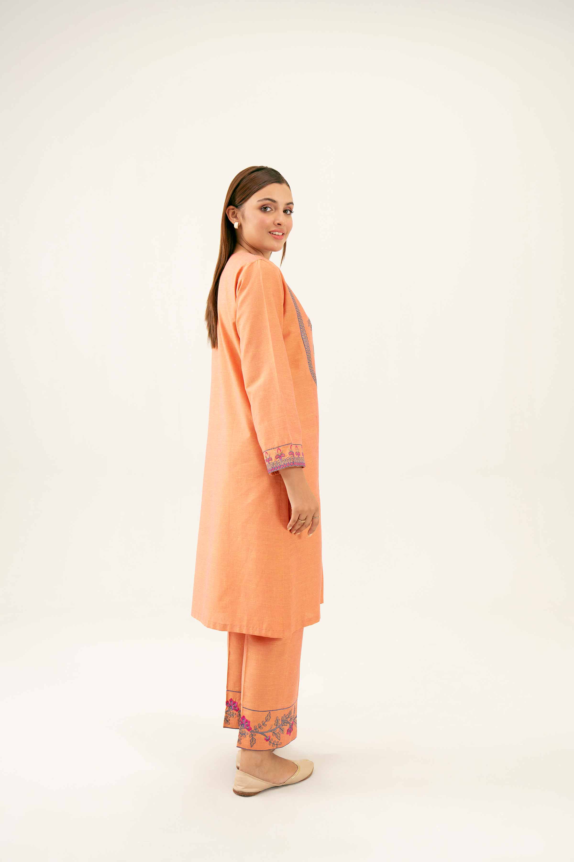 2 Piece - Embroidered Suit - PW24-63 - Image 3