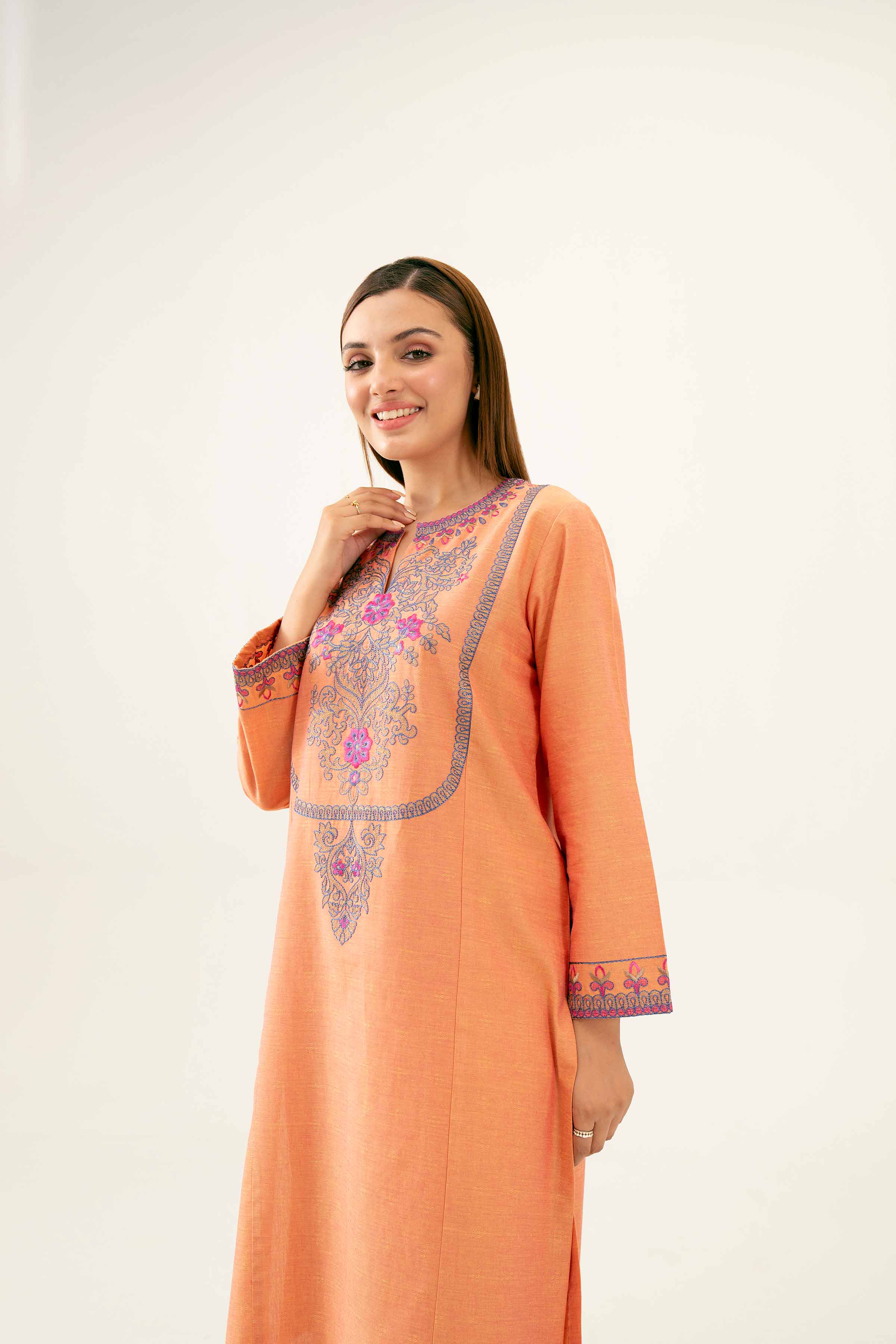 2 Piece - Embroidered Suit - PW24-63 - Image 6
