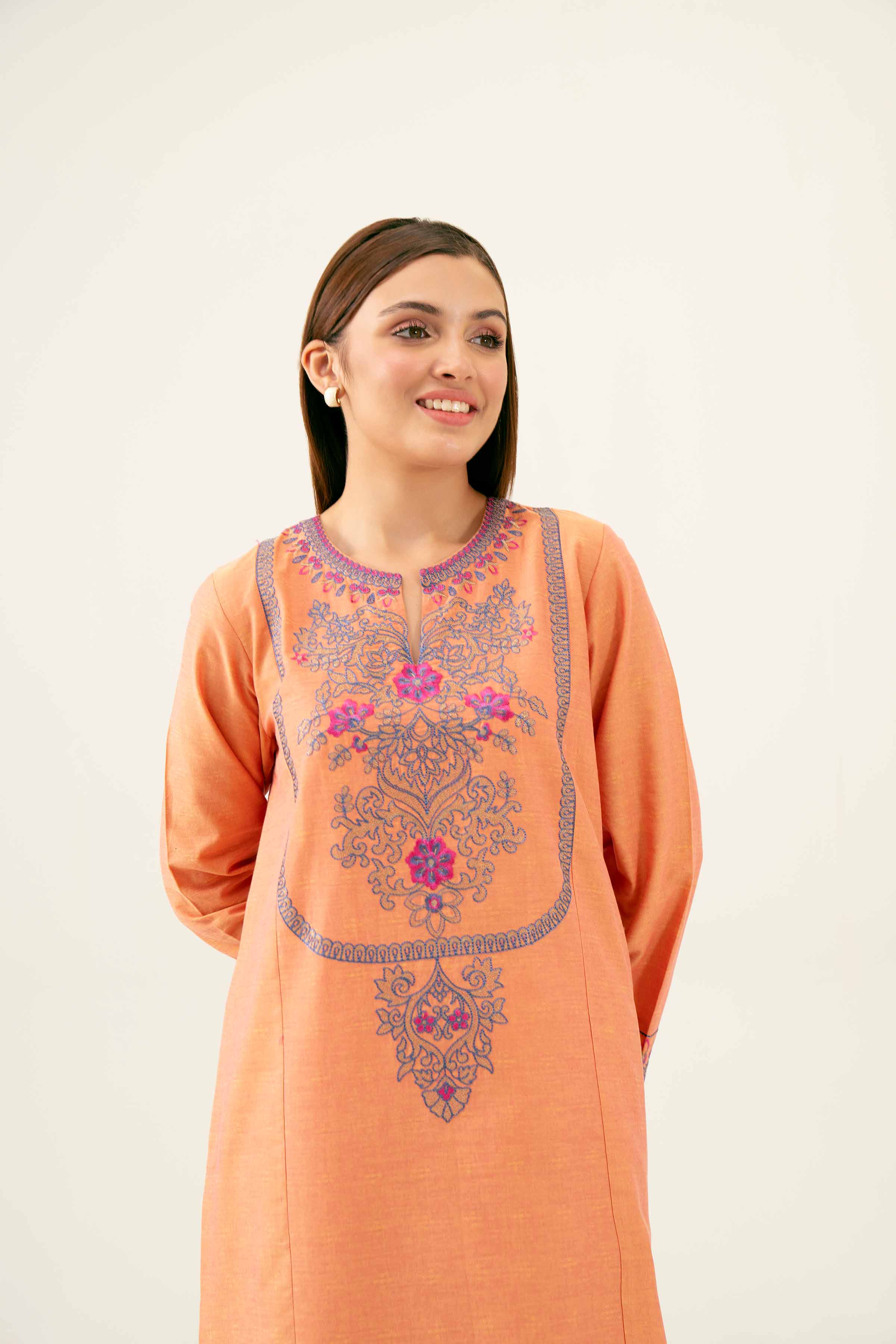 2 Piece - Embroidered Suit - PW24-63 - Image 7