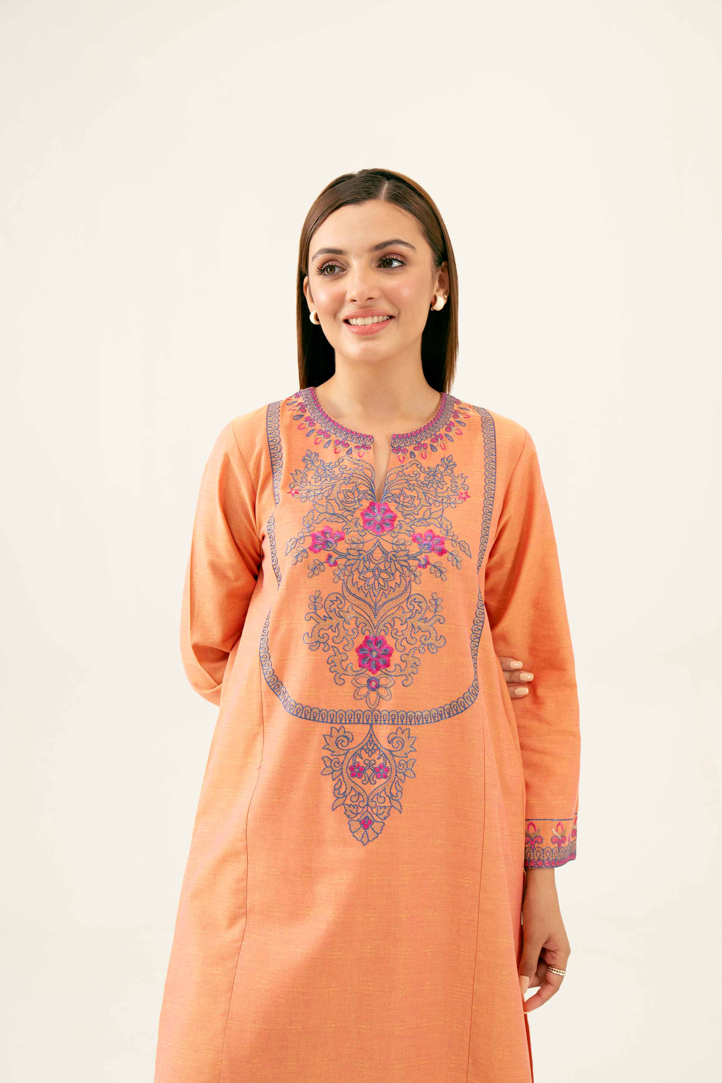 2 Piece - Embroidered Suit - PW24-63 - Image 8