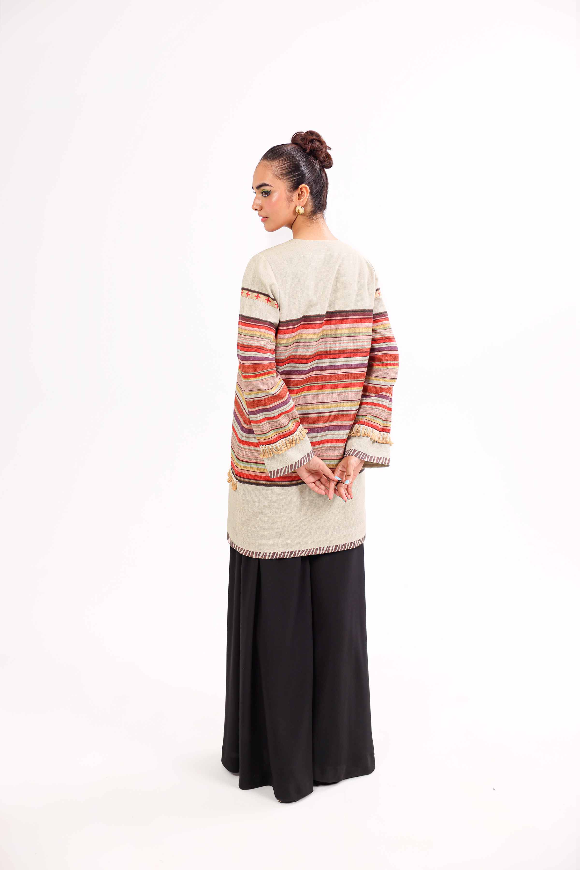 Printed Embroidered Jacket - PW24-92 - Image 4