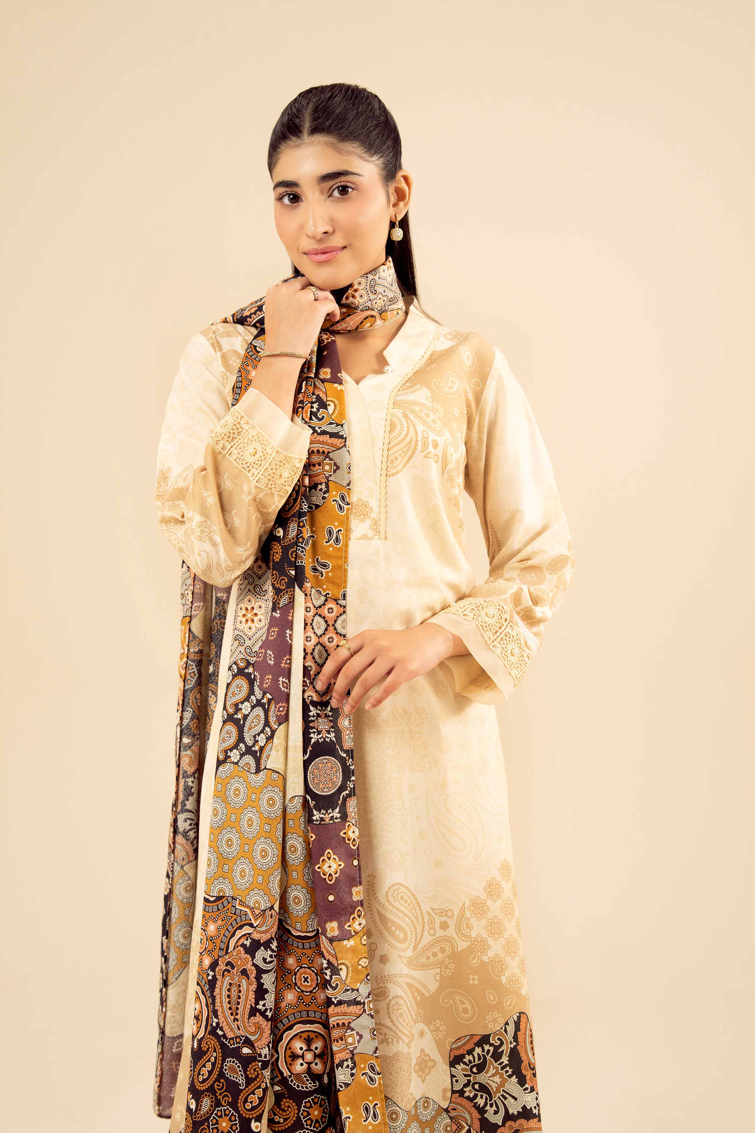 3 Piece - Printed Suit - PW25-466 - Image 5