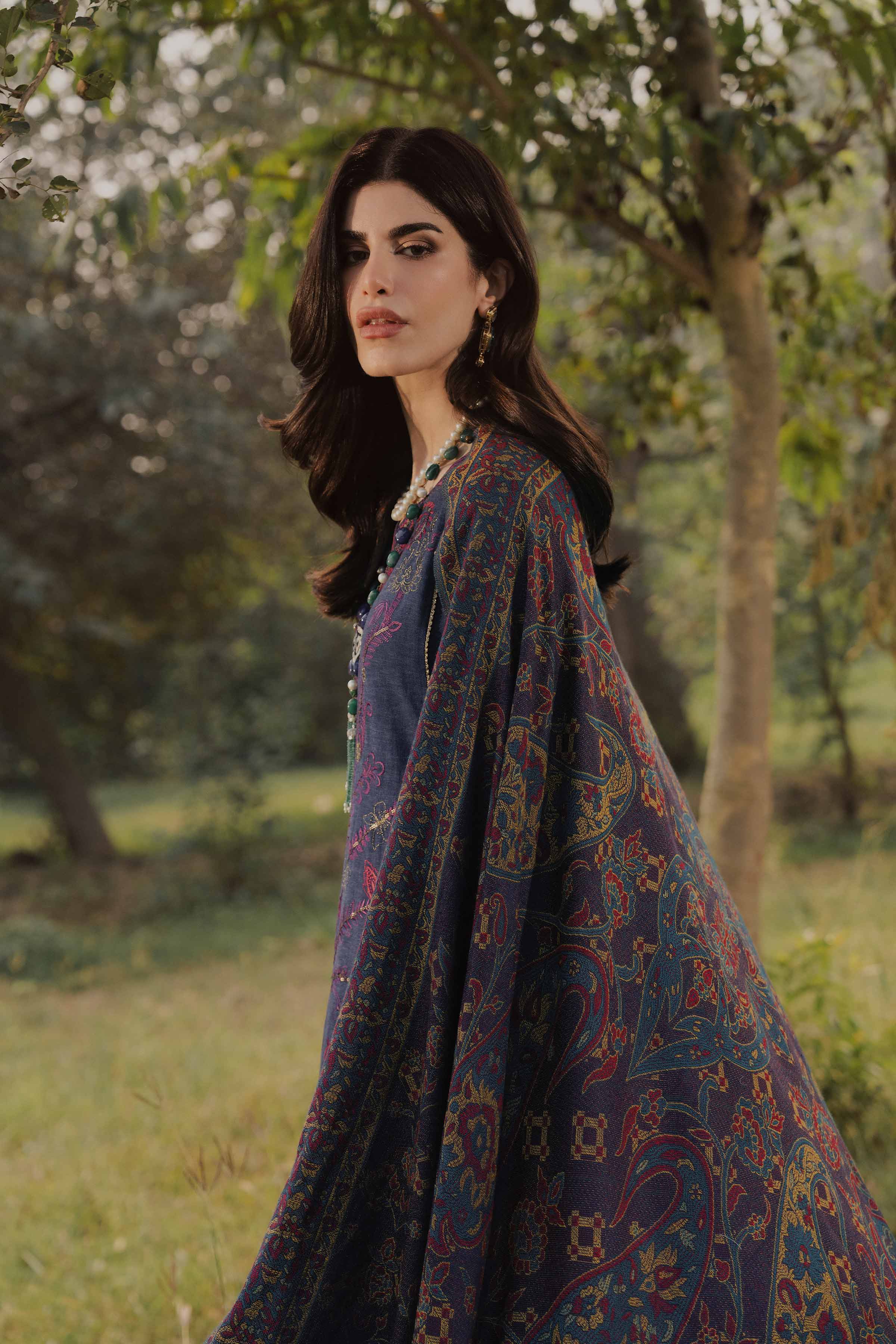 3 Piece - Embroidered Suit - PW25-478 - Image 3