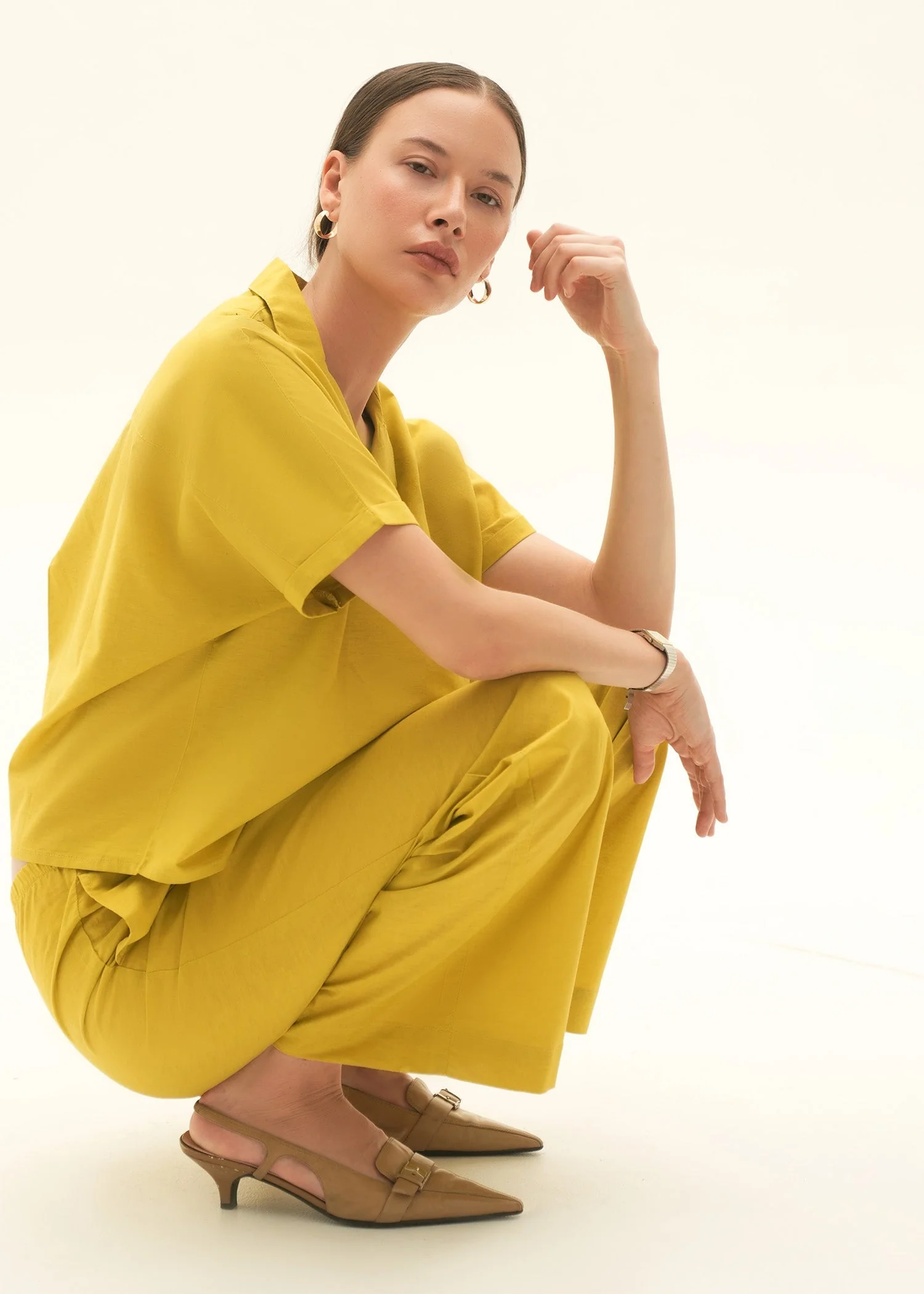 Button-Down Linen Blend Shirt - KOA - Image 4