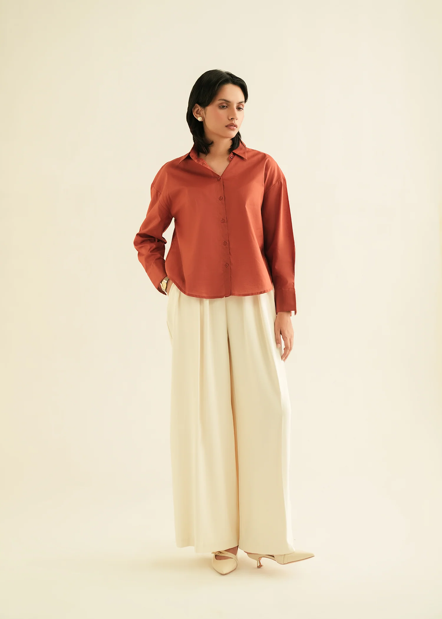 Cotton Button Down Shirt - KOA