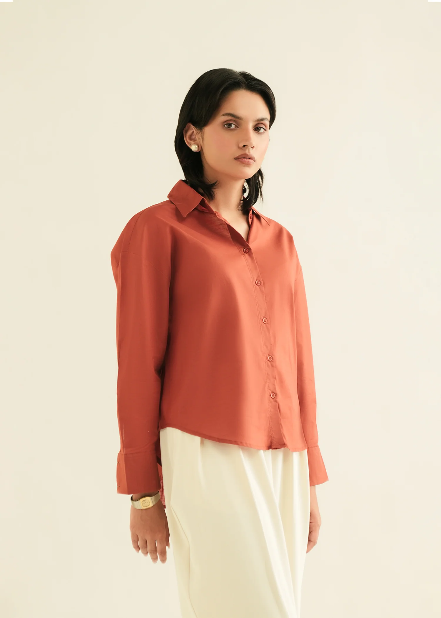Cotton Button Down Shirt - KOA - Image 2