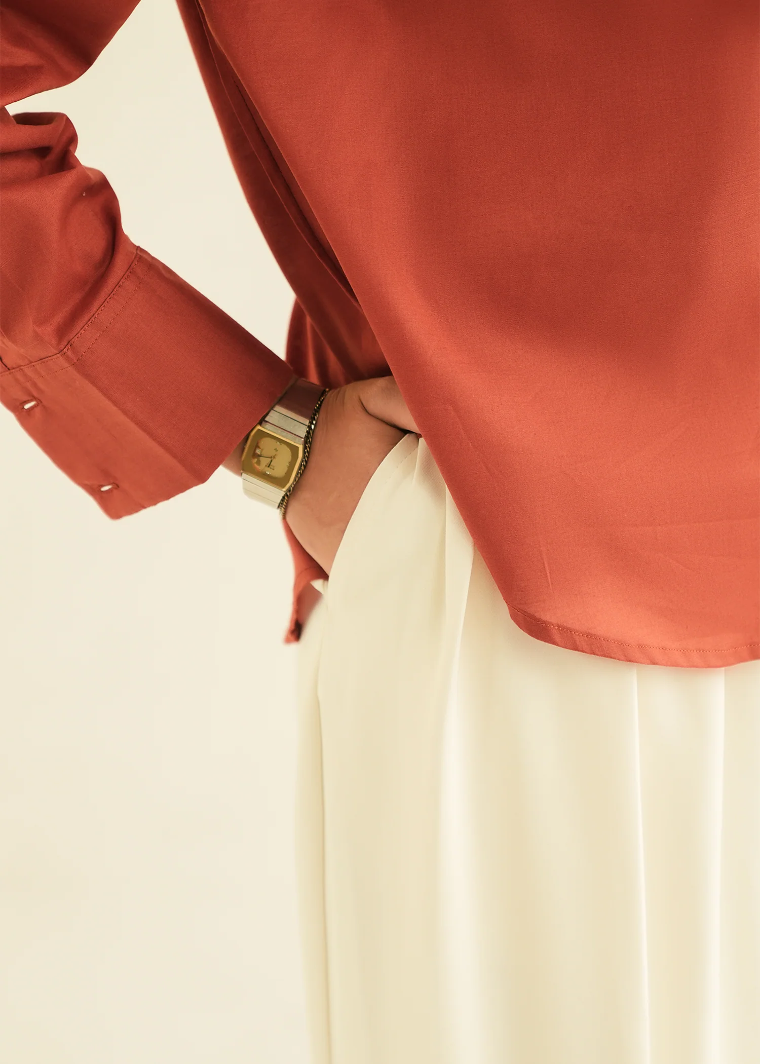 Cotton Button Down Shirt - KOA - Image 4