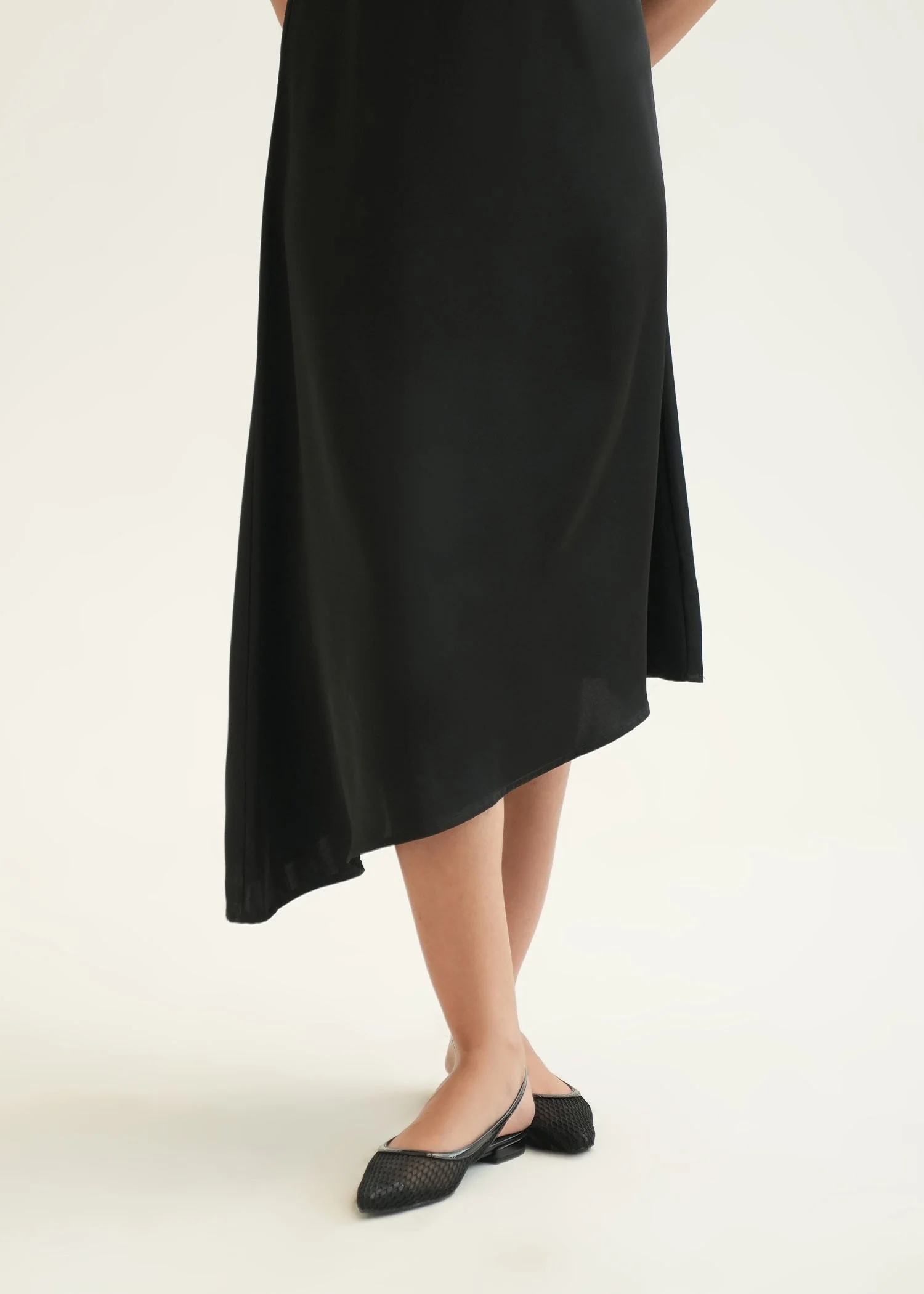 Asymmetrical Satin Dress - KOA - Image 2