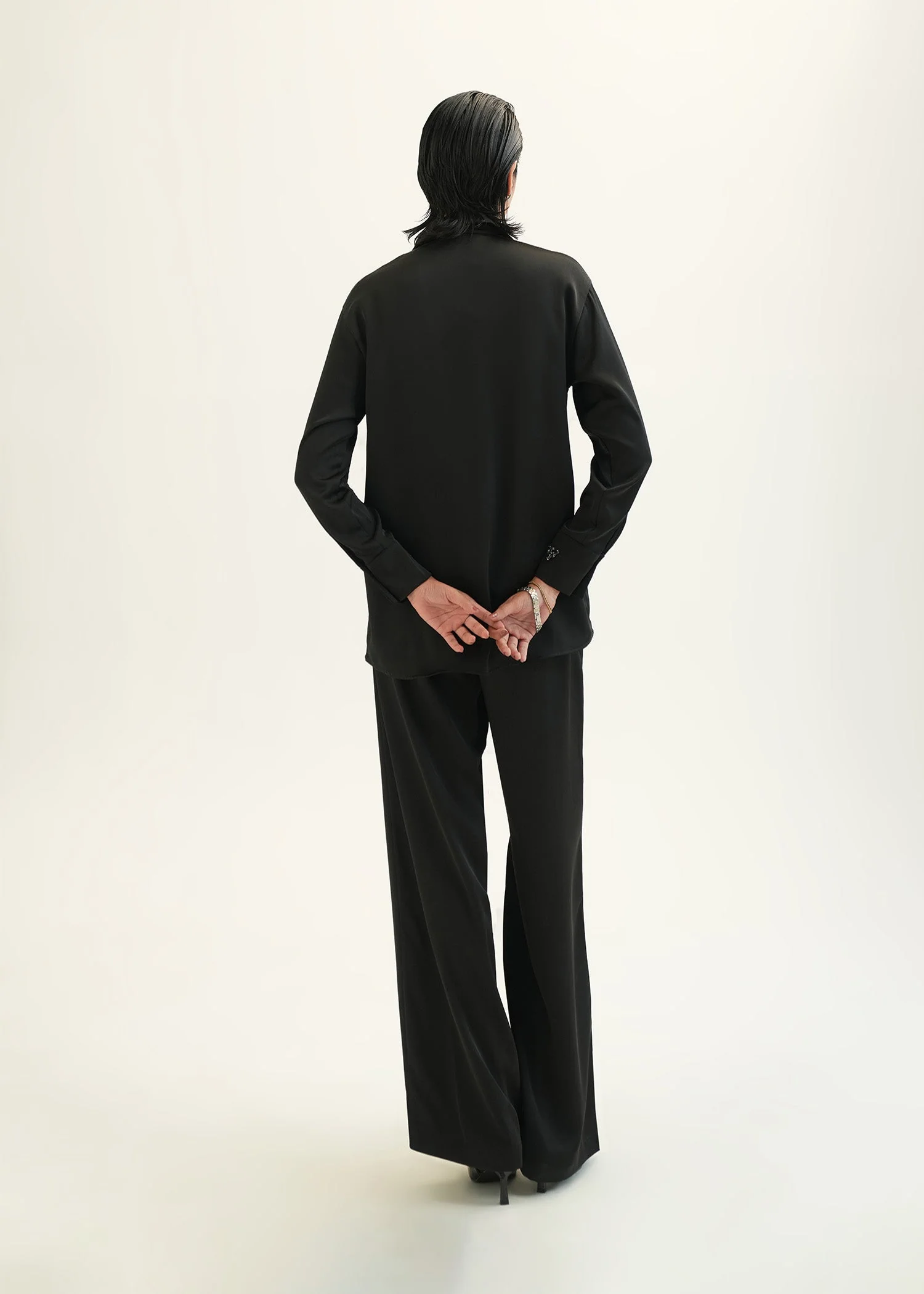 Embellished Satin Shirt - KOA - Image 8