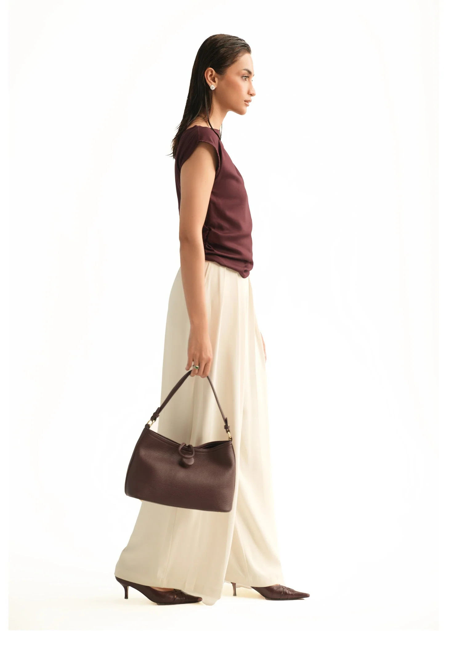 Wide Leg Pleated Pants - KOA - Image 5