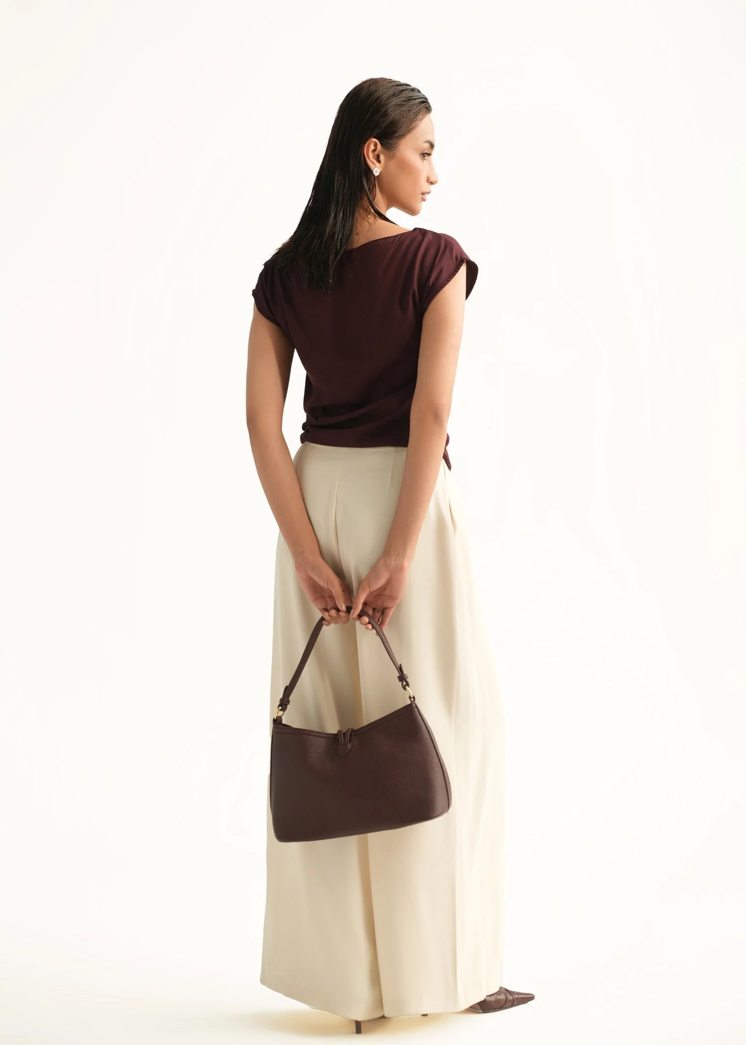 Wide Leg Pleated Pants - KOA - Image 6