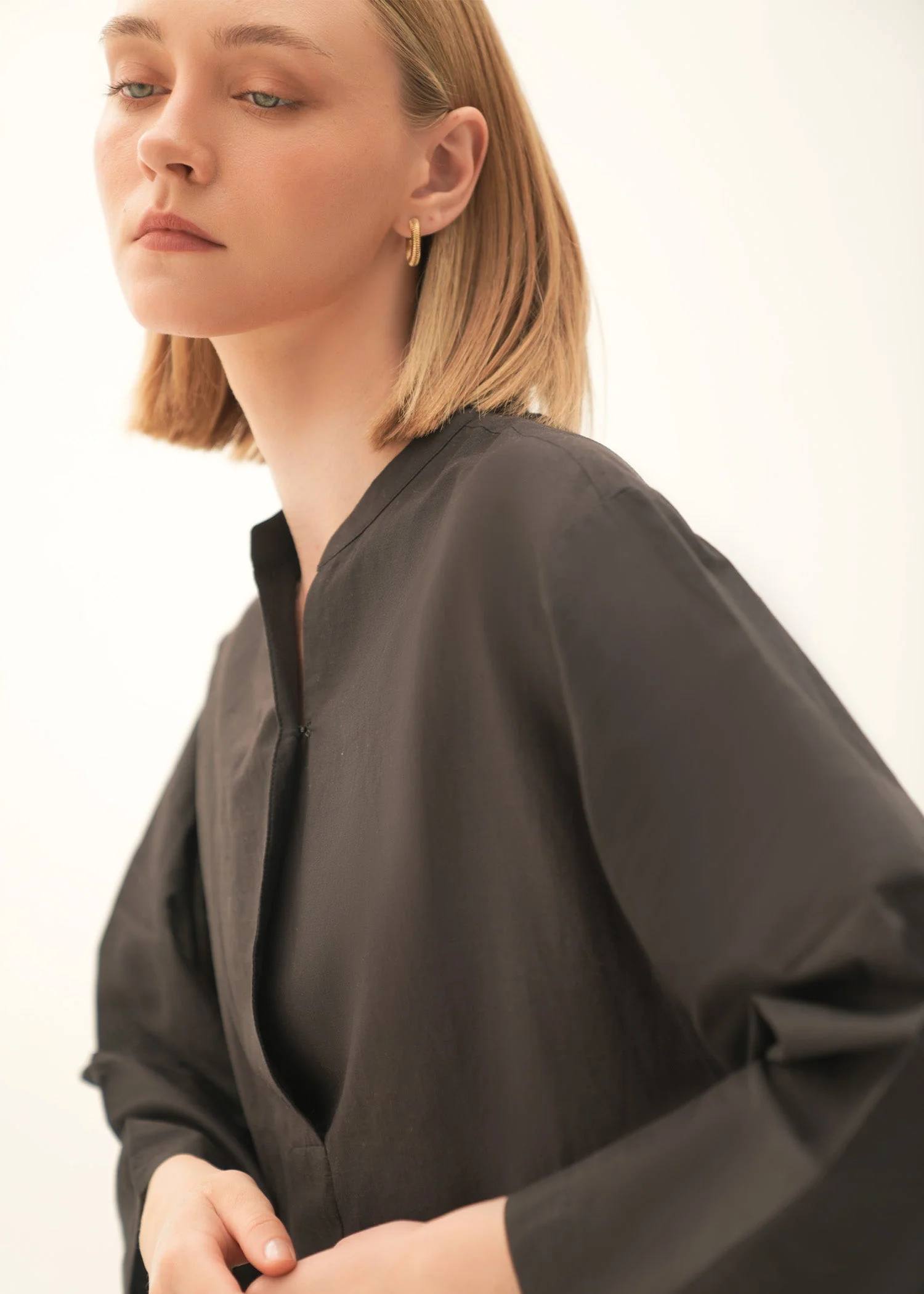 Oversized Cotton Blouse With Schiffli-Embroidery - KOA - Image 3