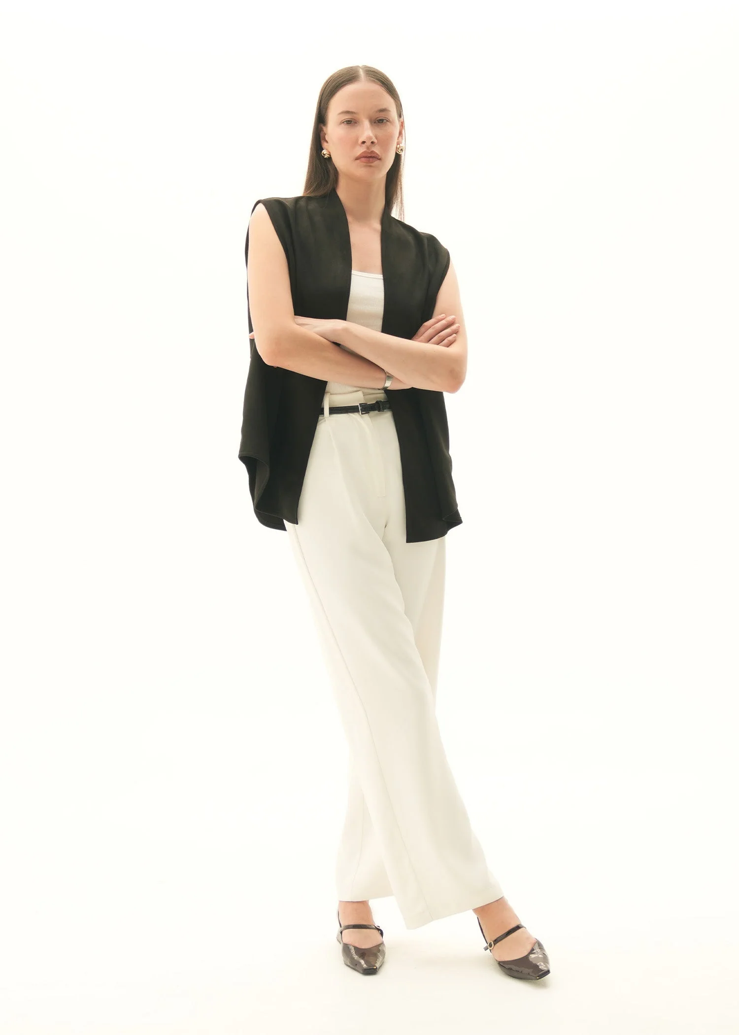 Tailored Wide Leg Trousers - KOA - Image 3