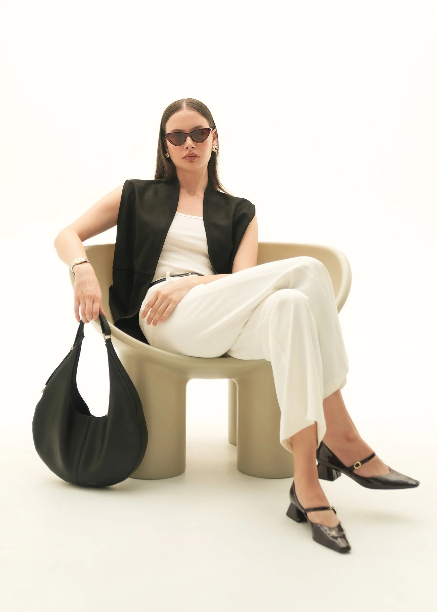 Tailored Wide Leg Trousers - KOA - Image 6