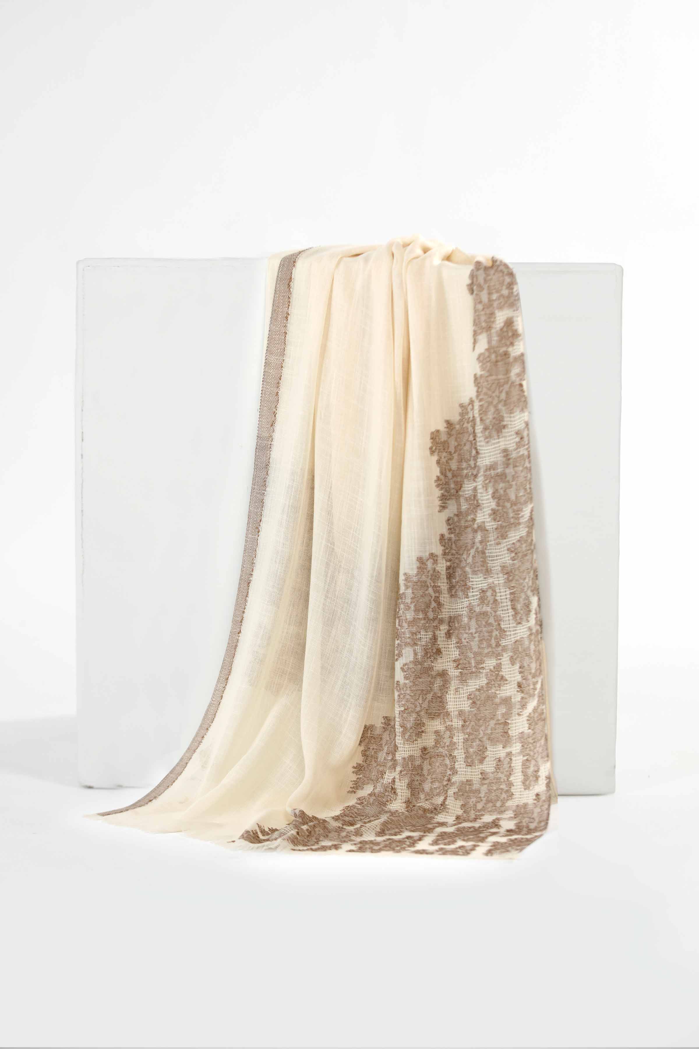 Beige Women Scarf-435082118