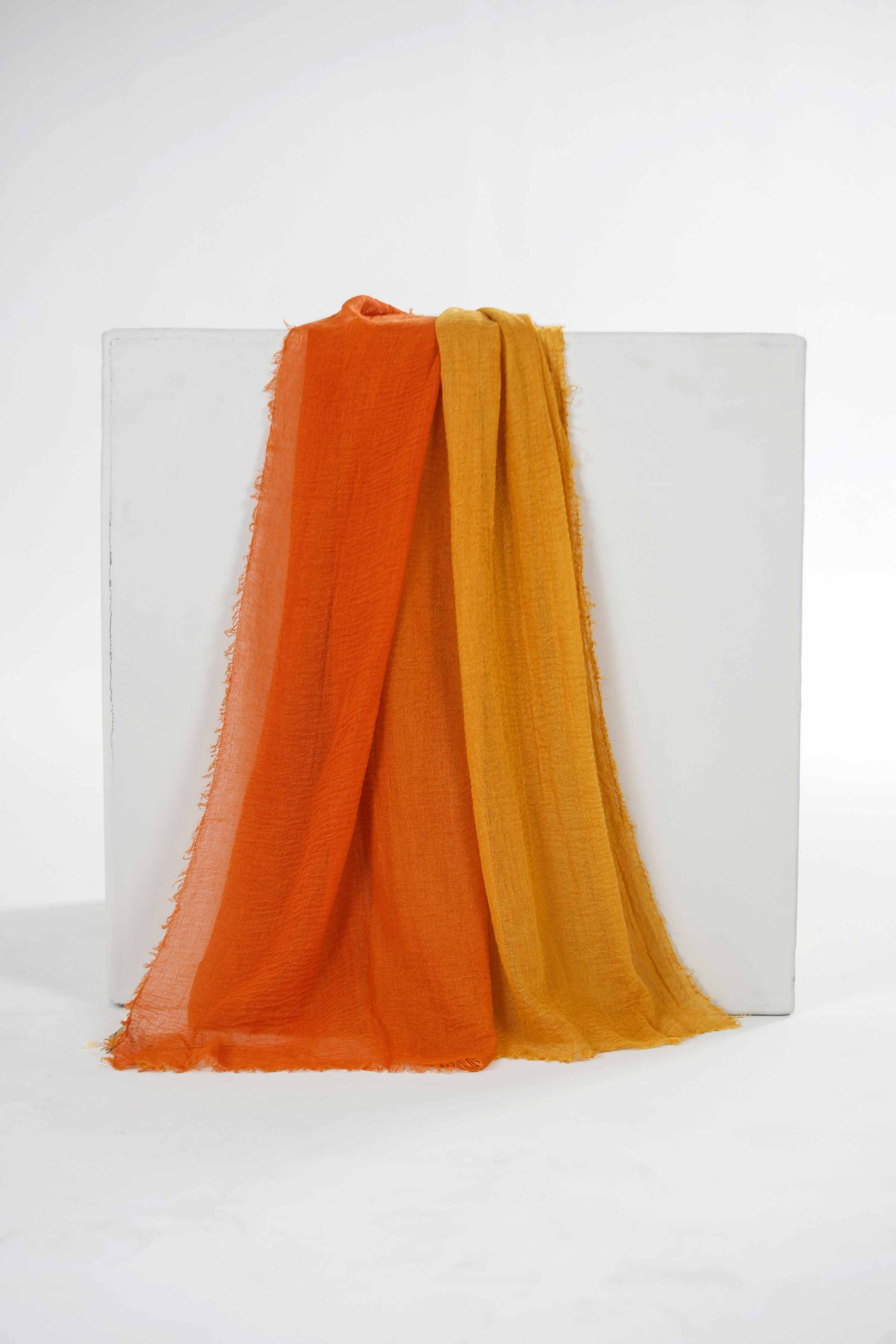 Orange & Yellow Women Scarf-435092106