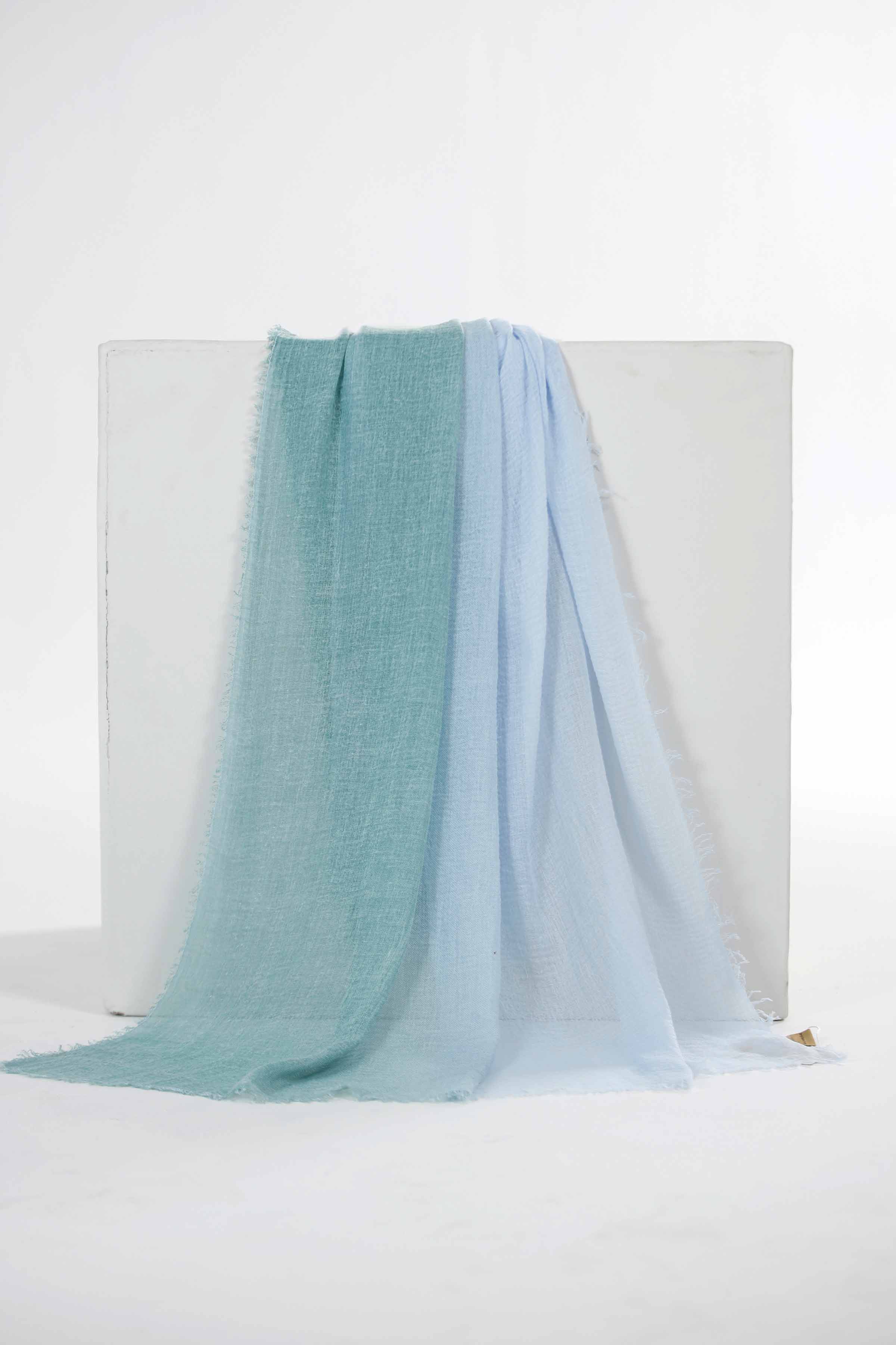 Green & Blue Women Scarf-435092108