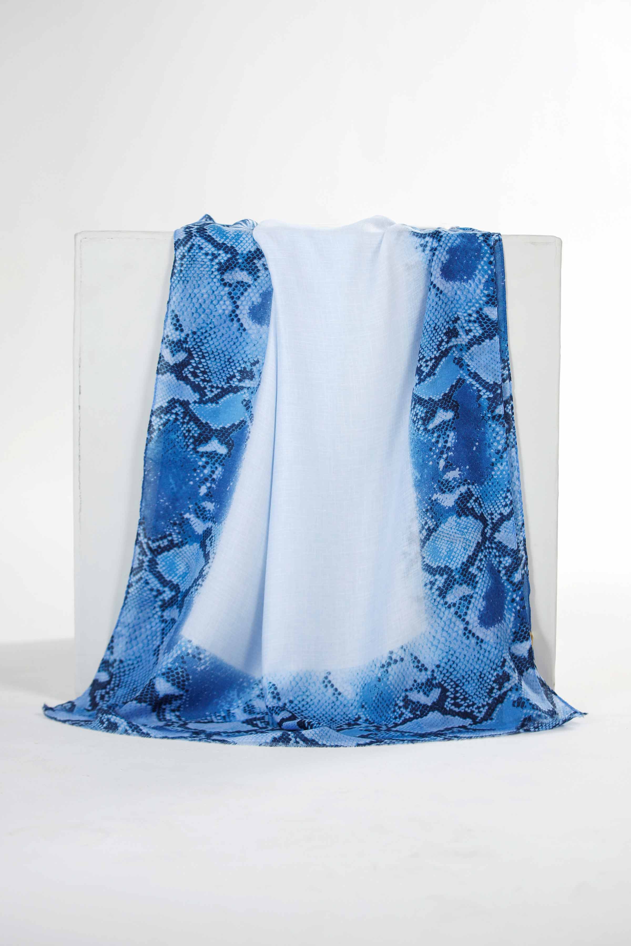 Blue Women Scarf-435152108