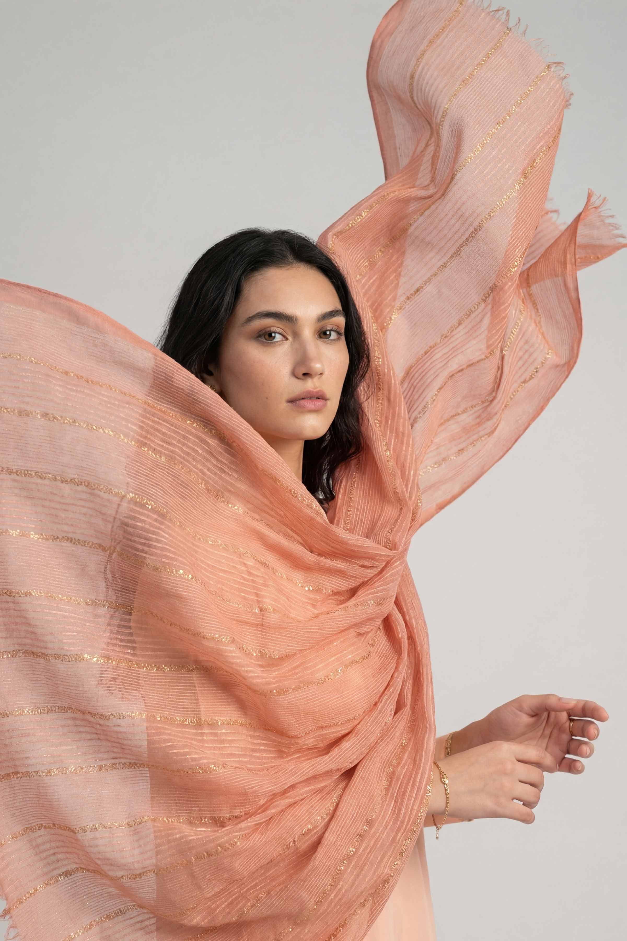 Orange Women Scarf-447792106 - Image 4